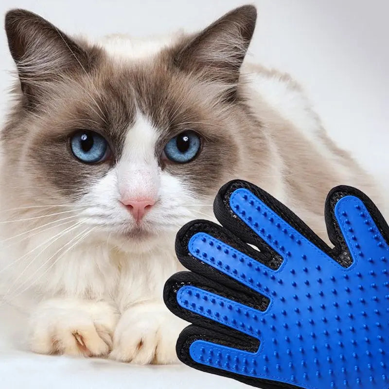 Cat Grooming Glove For Cats Wool Glove Pet Hair Deshedding Brush Comb Glove For Pet Dog Cleaning Massage Glove For Animal Sale - VINE GLOBAL