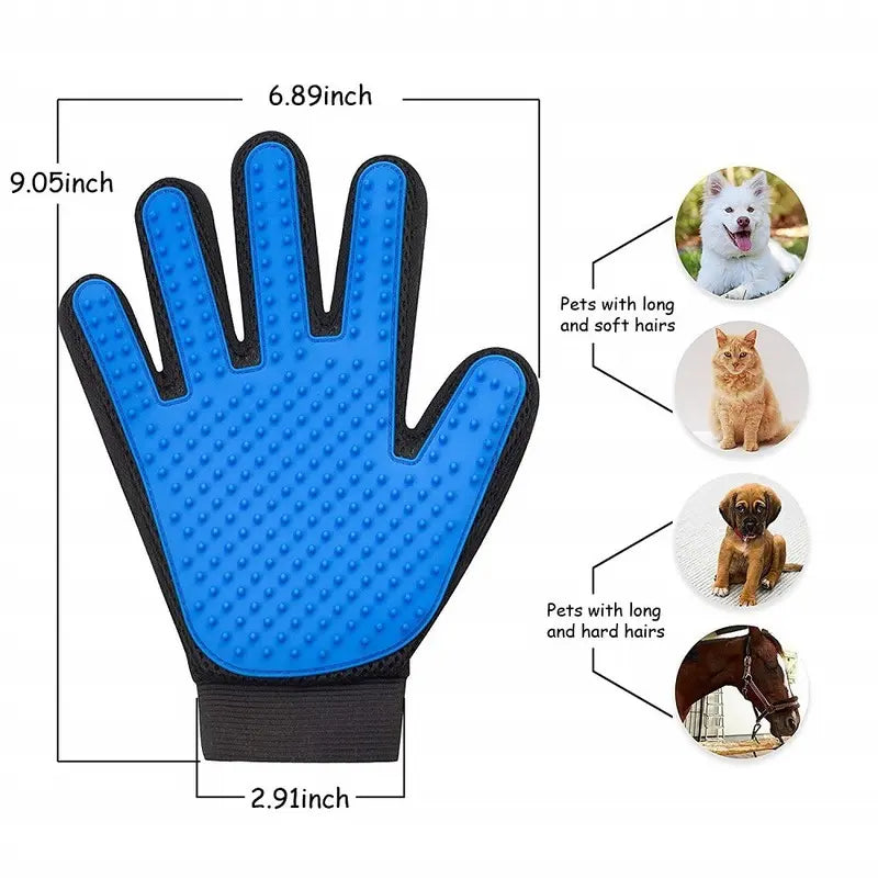 Cat Grooming Glove For Cats Wool Glove Pet Hair Deshedding Brush Comb Glove For Pet Dog Cleaning Massage Glove For Animal Sale - VINE GLOBAL