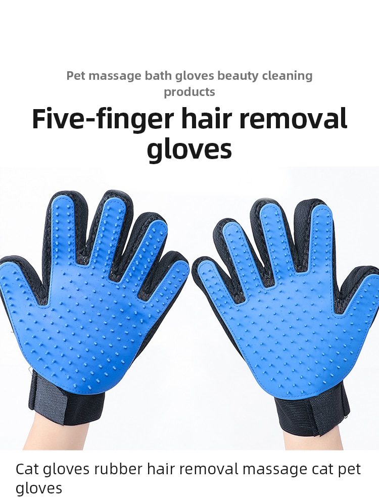 Cat Grooming Glove For Cats Wool Glove Pet Hair Deshedding Brush Comb Glove For Pet Dog Cleaning Massage Glove For Animal Sale - VINE GLOBAL