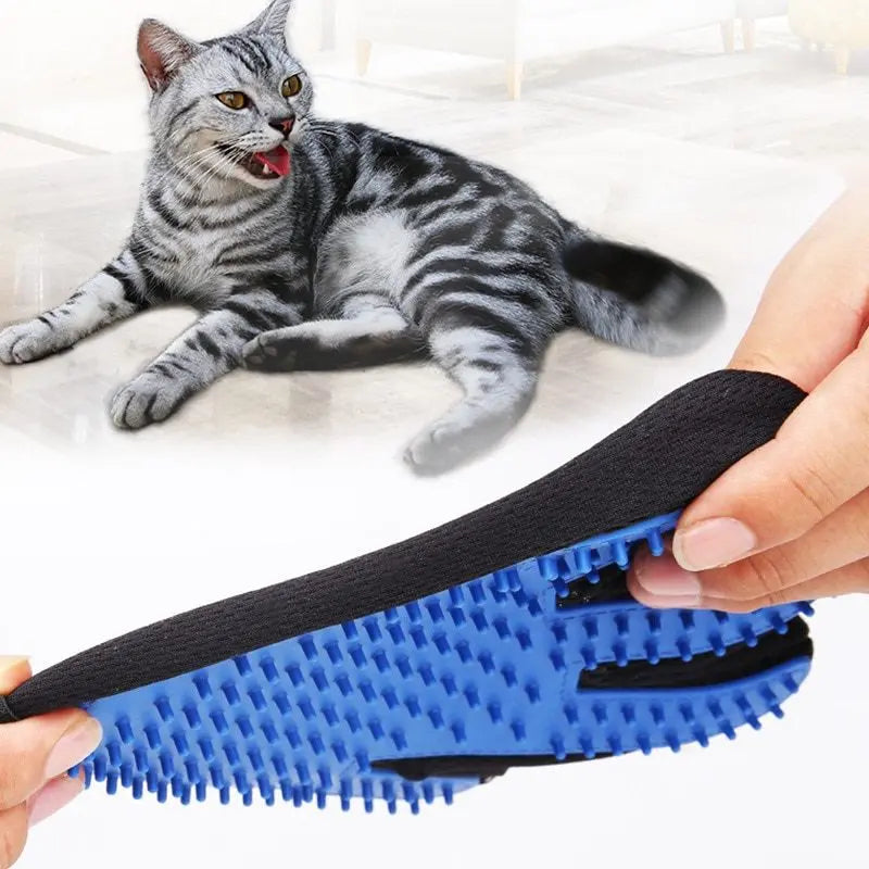 Cat Grooming Glove For Cats Wool Glove Pet Hair Deshedding Brush Comb Glove For Pet Dog Cleaning Massage Glove For Animal Sale - VINE GLOBAL