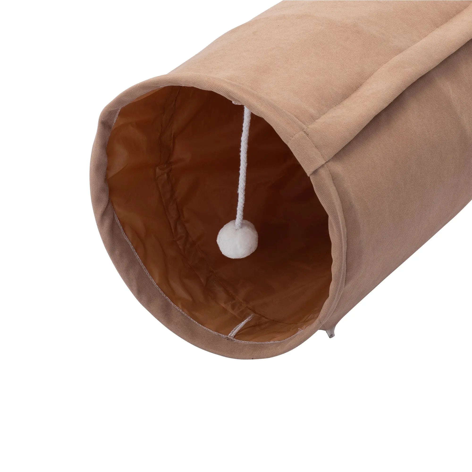 Collapsible Cat Tunnel Bed;  Hide Tunnel for Indoor Cats with Hanging Toys and Cushion Mat;  XH - VINE GLOBAL