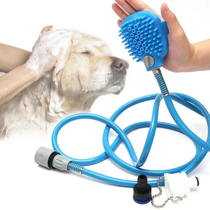 Portable Dog Shower Easy Install Pet Supplies Water Spray Cat Dog Bath Brus Use Plastic Family Pet Cleaning Grooming Accessories - VINE GLOBAL