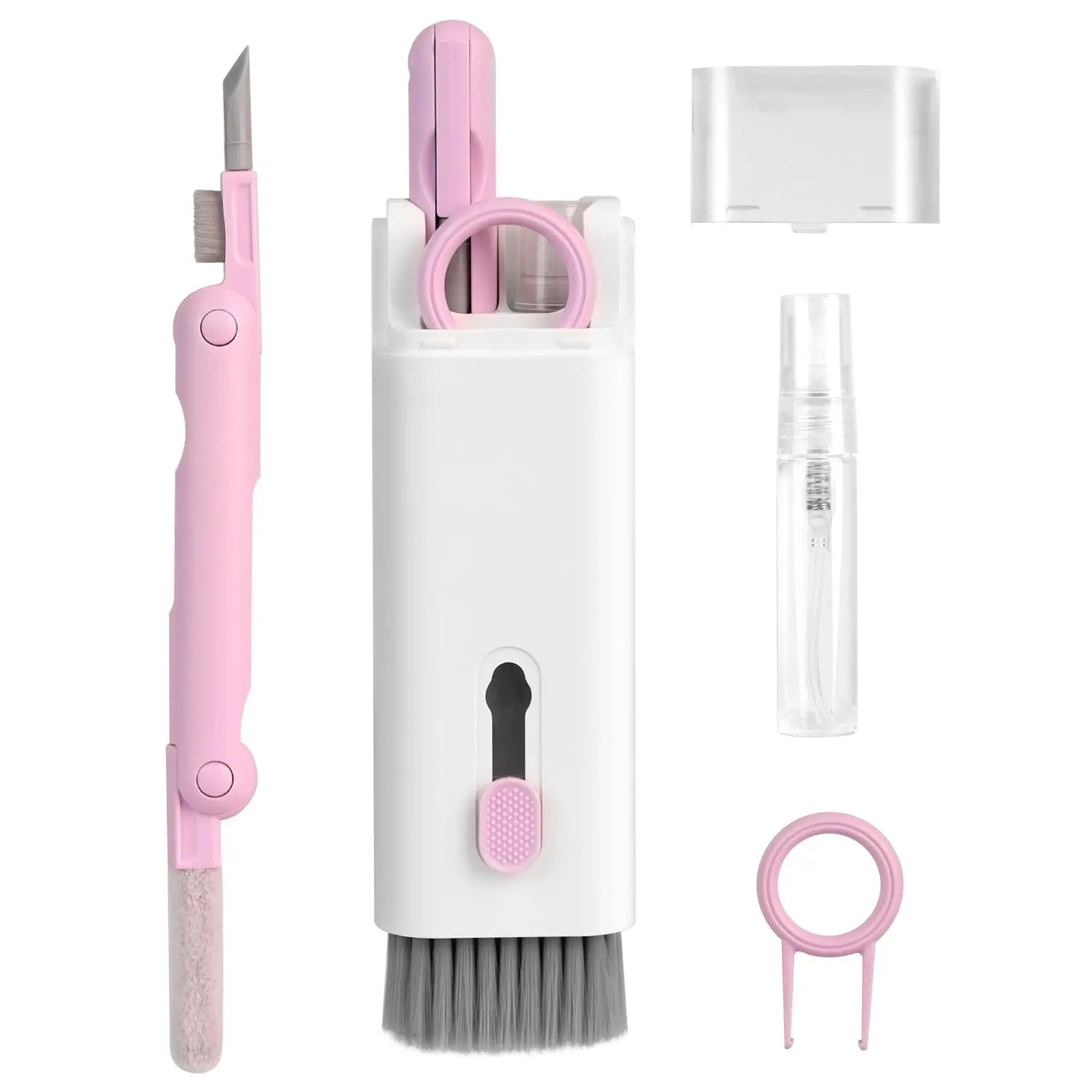 7 in 1 Laptop Keyboard Dust Cleaner Brush Set Earbud Cleaning Pen Electronics Dust Remover with Key Puller Multifunctional Cleaning Tool for PC Tablet - VINE GLOBAL