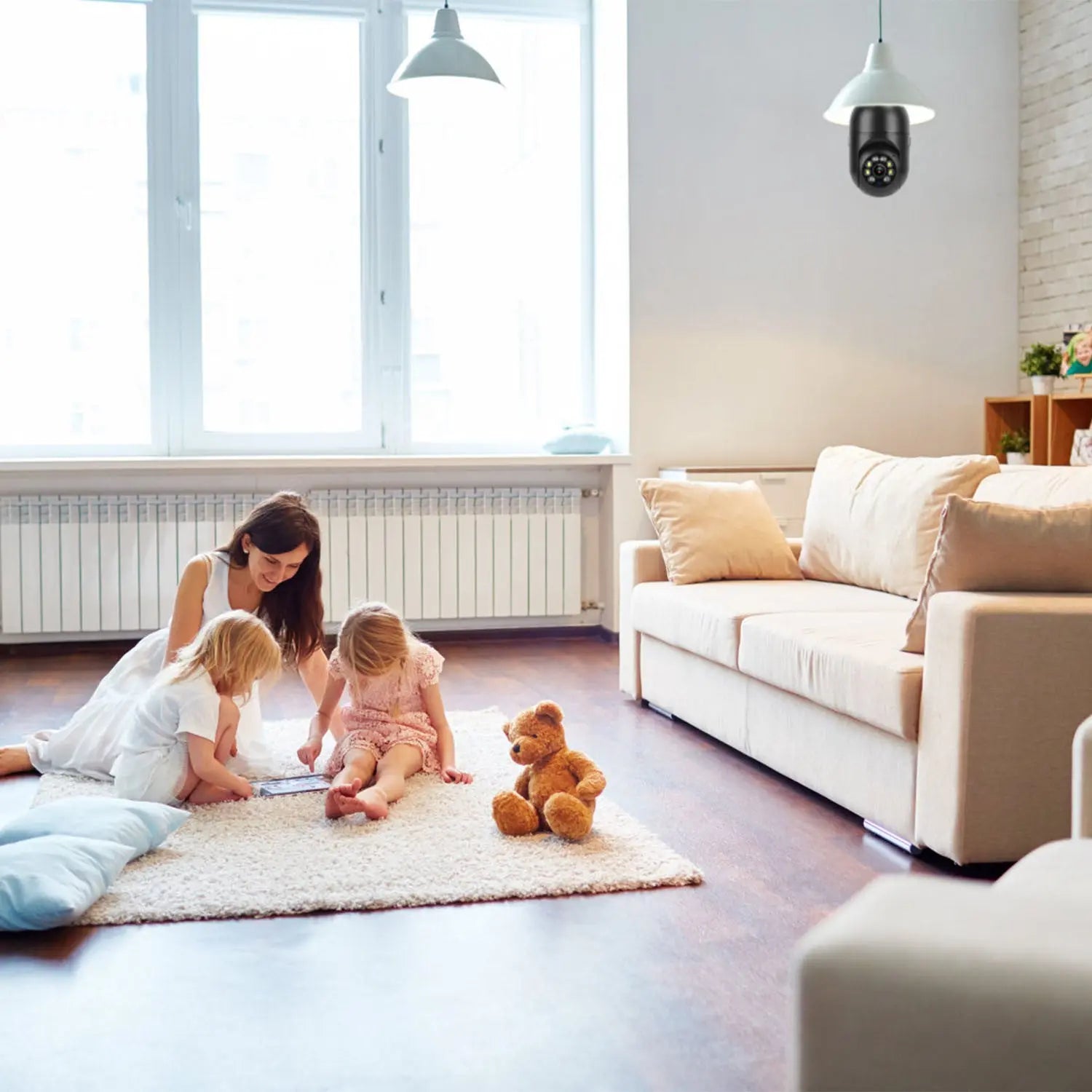 E27 WiFi Bulb Camera 1080P FHD WiFi IP Pan Tilt Security Surveillance Camera - VINE GLOBAL