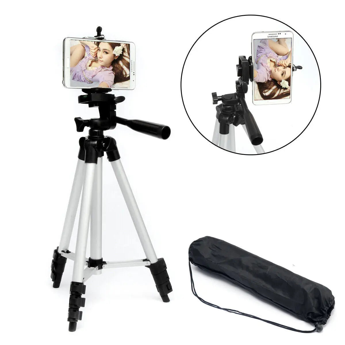 Professional Camera Tripod Stand Holder Mount For Cell Phone, Portable Tripod, Mobile Phone Live Stream Holder, Camera Tripod - VINE GLOBAL