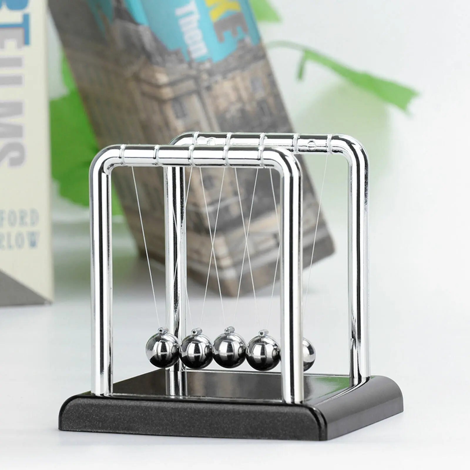 Newtons Cradle Steel Balance Ball Physics Science Pendulum Early Development Educational Desktop Toy Gift Office DecorationNewtons Cradle Pendulum Balance Ball Perpetual Motion Physics Decor Gift - VINE GLOBAL