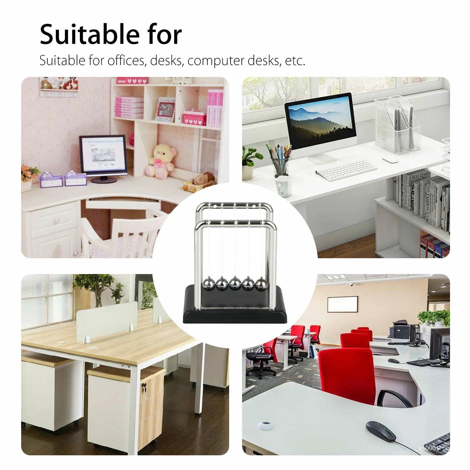 Newtons Cradle Steel Balance Ball Physics Science Pendulum Early Development Educational Desktop Toy Gift Office DecorationNewtons Cradle Pendulum Balance Ball Perpetual Motion Physics Decor Gift - VINE GLOBAL