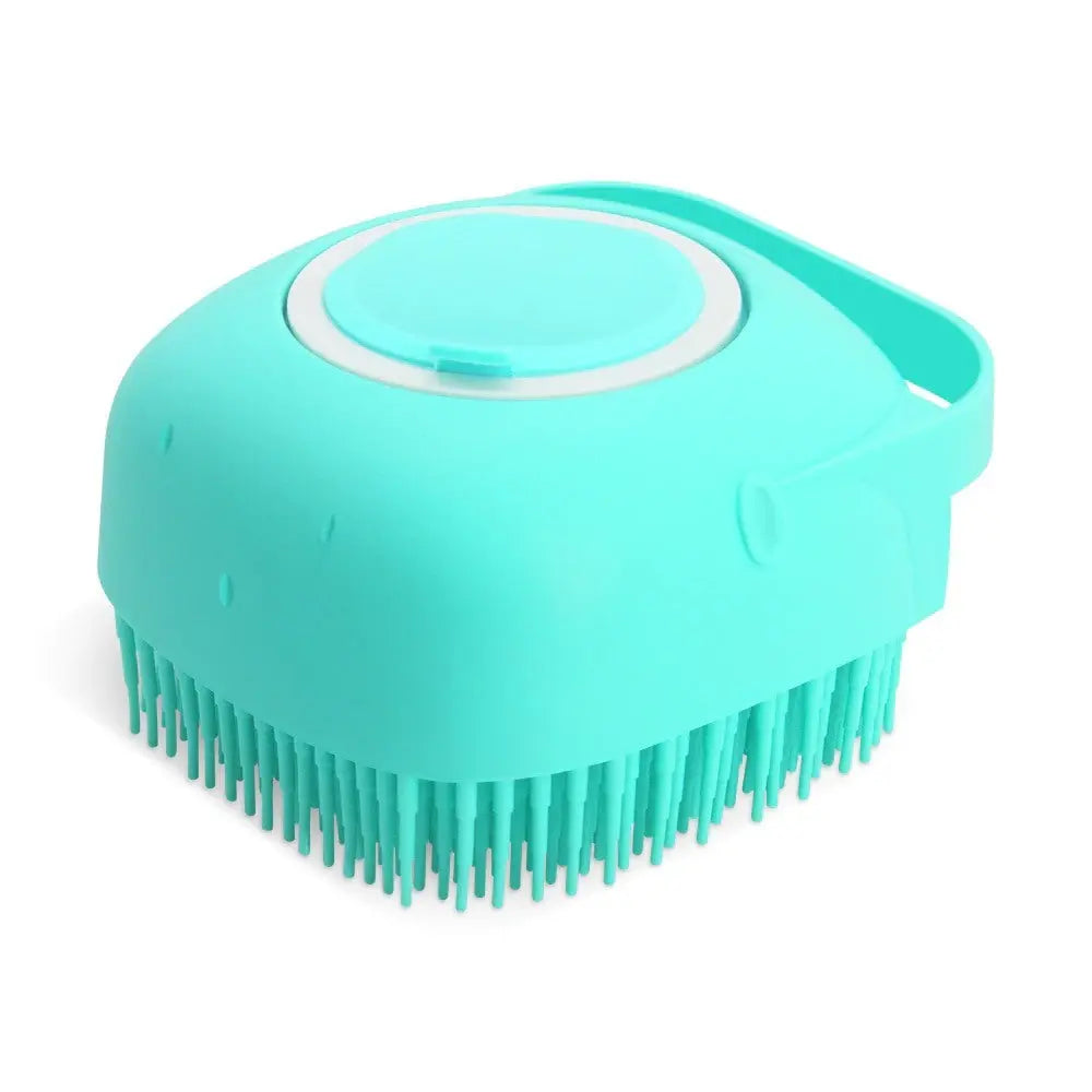 Pet Dog Shampoo Massager Brush Cat Massage Comb Grooming Scrubber Shower Brush For Bathing Short Hair Soft Silicone Brushes - VINE GLOBAL