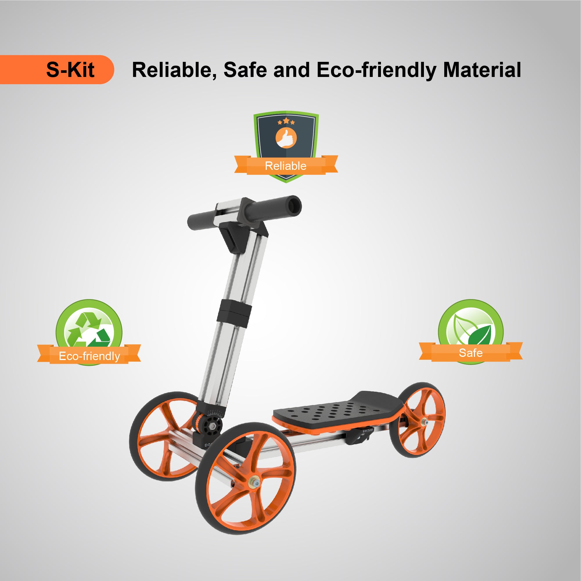 KidRock Constructible Kit 20 in 1 Kids Balance Bike No Pedals Toys for 1 to 4 Year Old Engineering Building Kit Kids Sit/Stand Scooter Most Popular S-Kit (Not Electric) - VINE GLOBAL