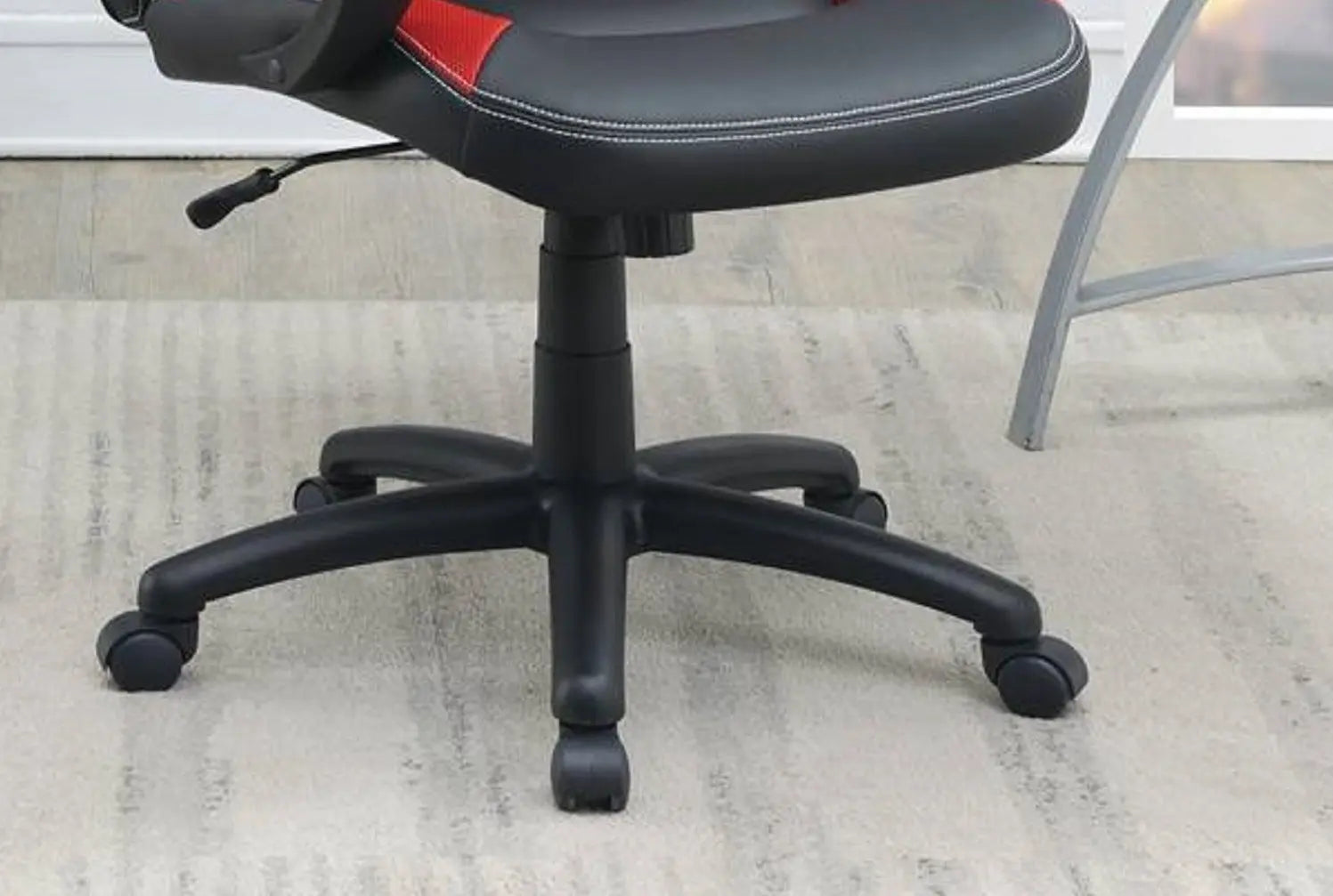 Office Chair Upholstered 1pc Cushioned Comfort Chair Relax Gaming Office Work Black And Red Color - VINE GLOBAL