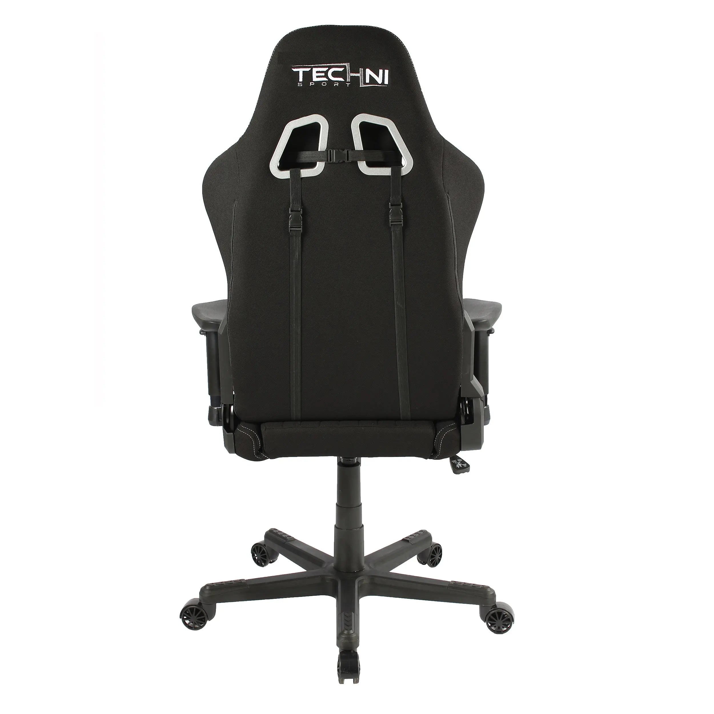 Techni Sport TS-F44 Fabric Ergonomic High Back Racer Style PC Gaming Chair, Black - VINE GLOBAL