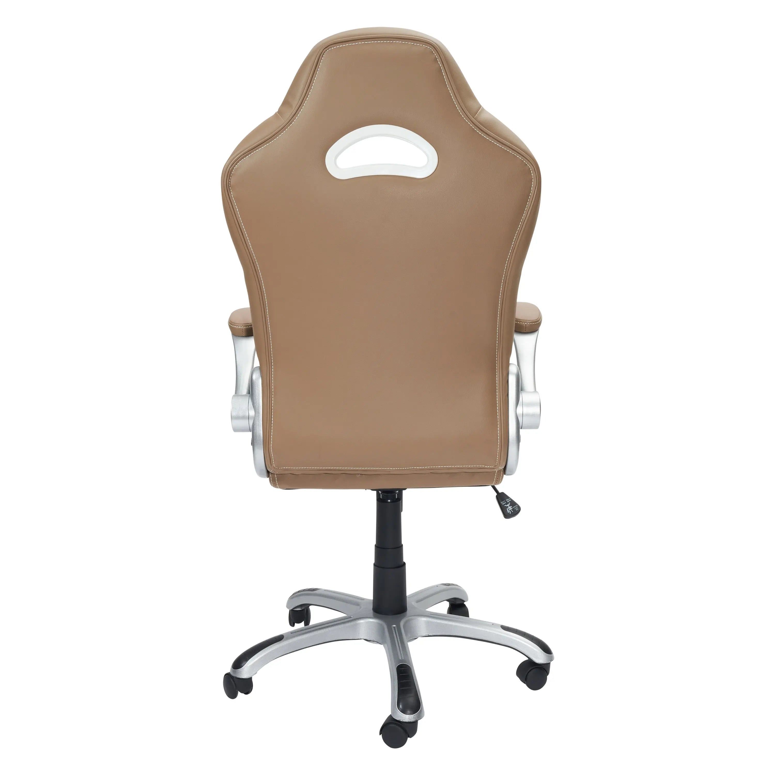 Techni Mobili High Back Executive Sport Race Office Chair with Flip-Up Arms, Camel - VINE GLOBAL