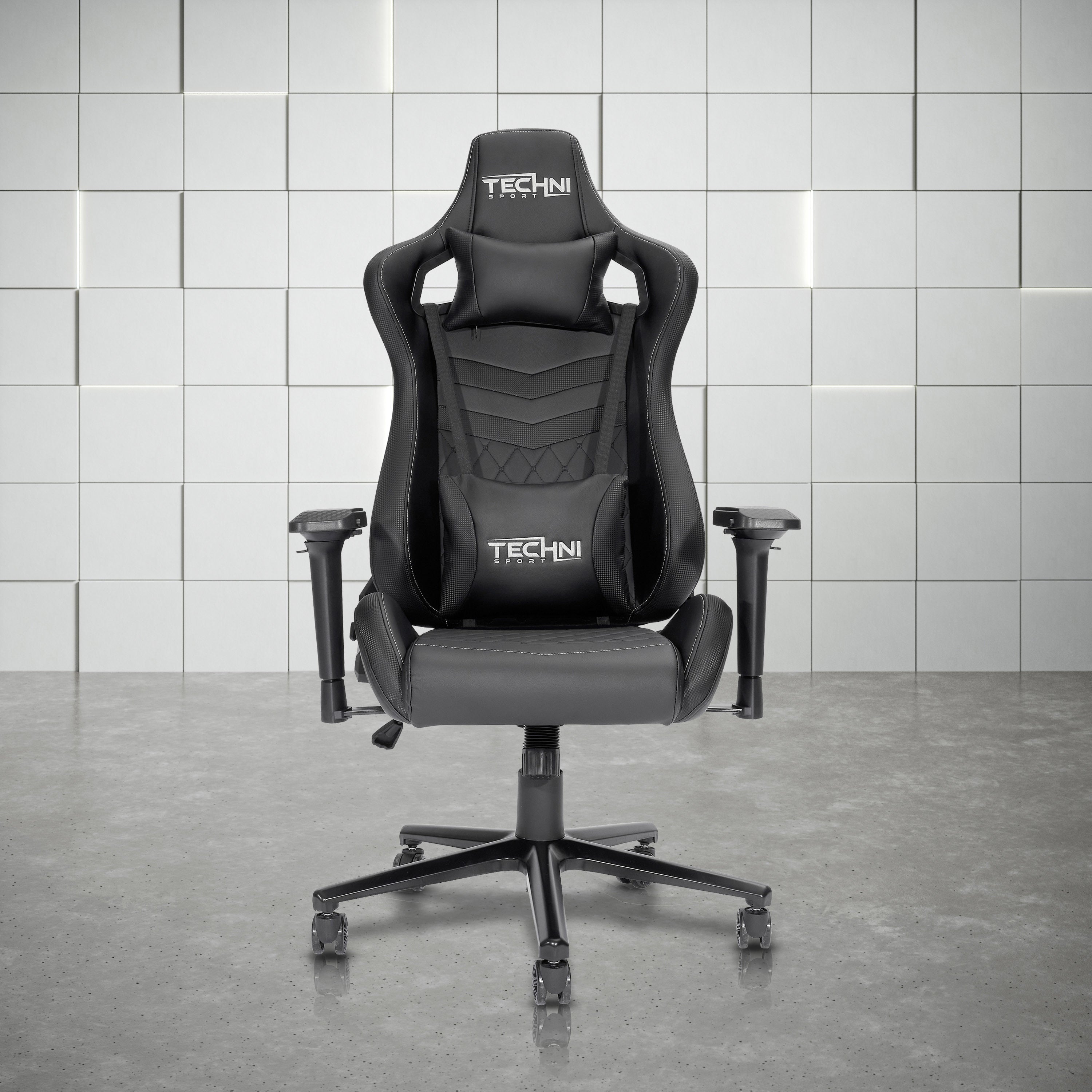 Techni Sport TS-83 Ergonomic High Back Racer Style PC Gaming Chair, Black - VINE GLOBAL