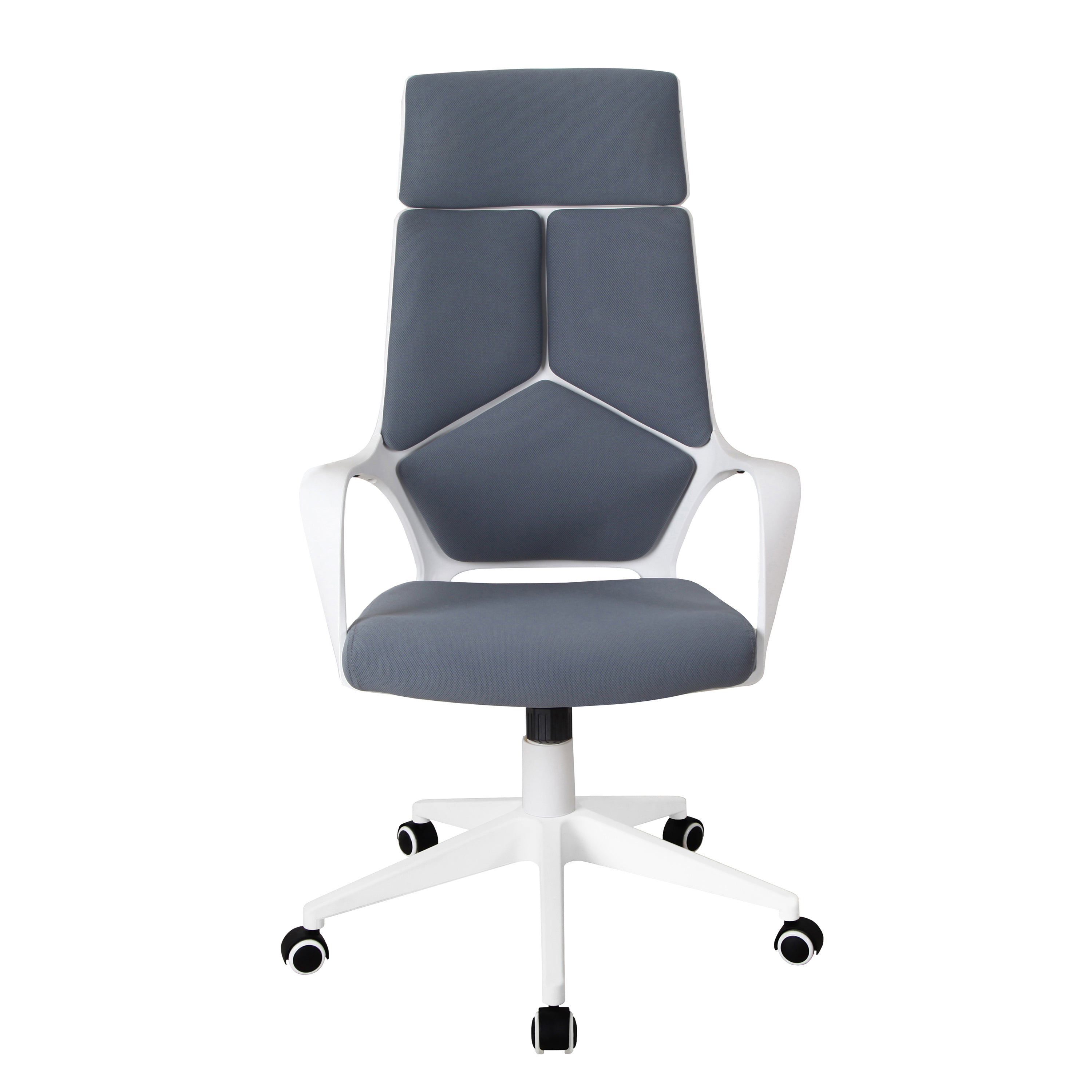 Techni Mobili Modern Studio Office Chair, Grey/White - VINE GLOBAL