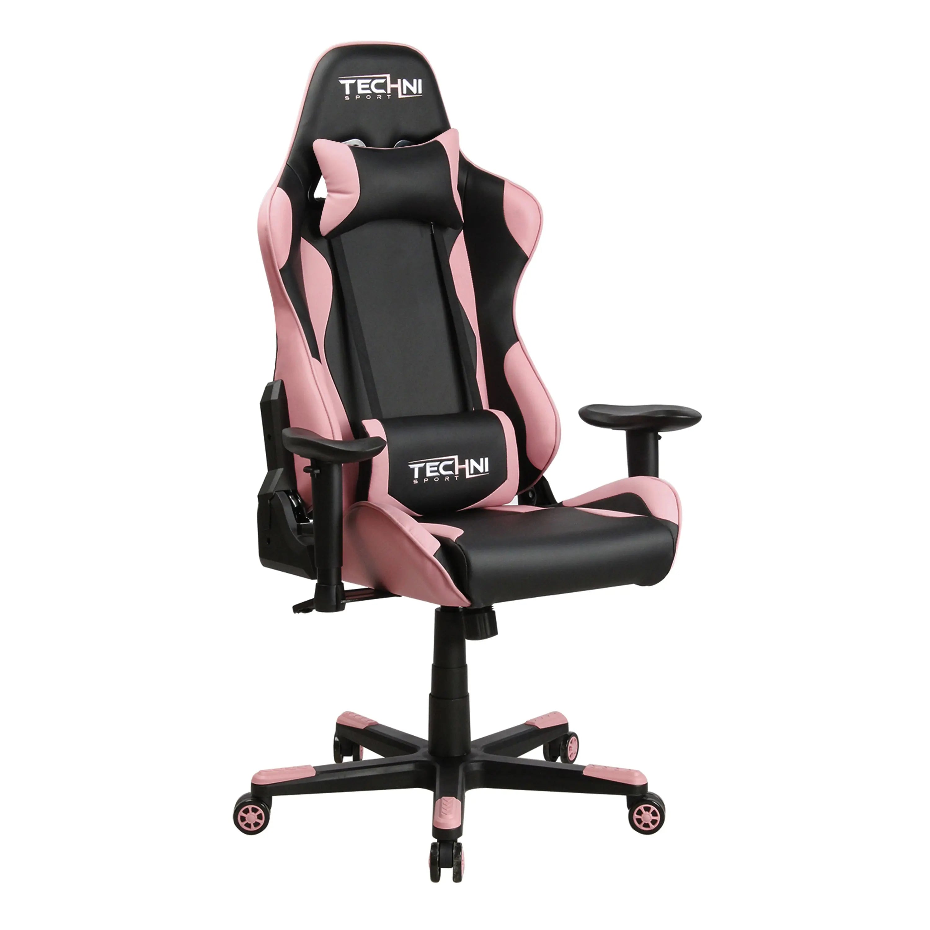 Techni Sport TS-4300 Ergonomic High Back Racer Style PC Gaming Chair, Pink - VINE GLOBAL