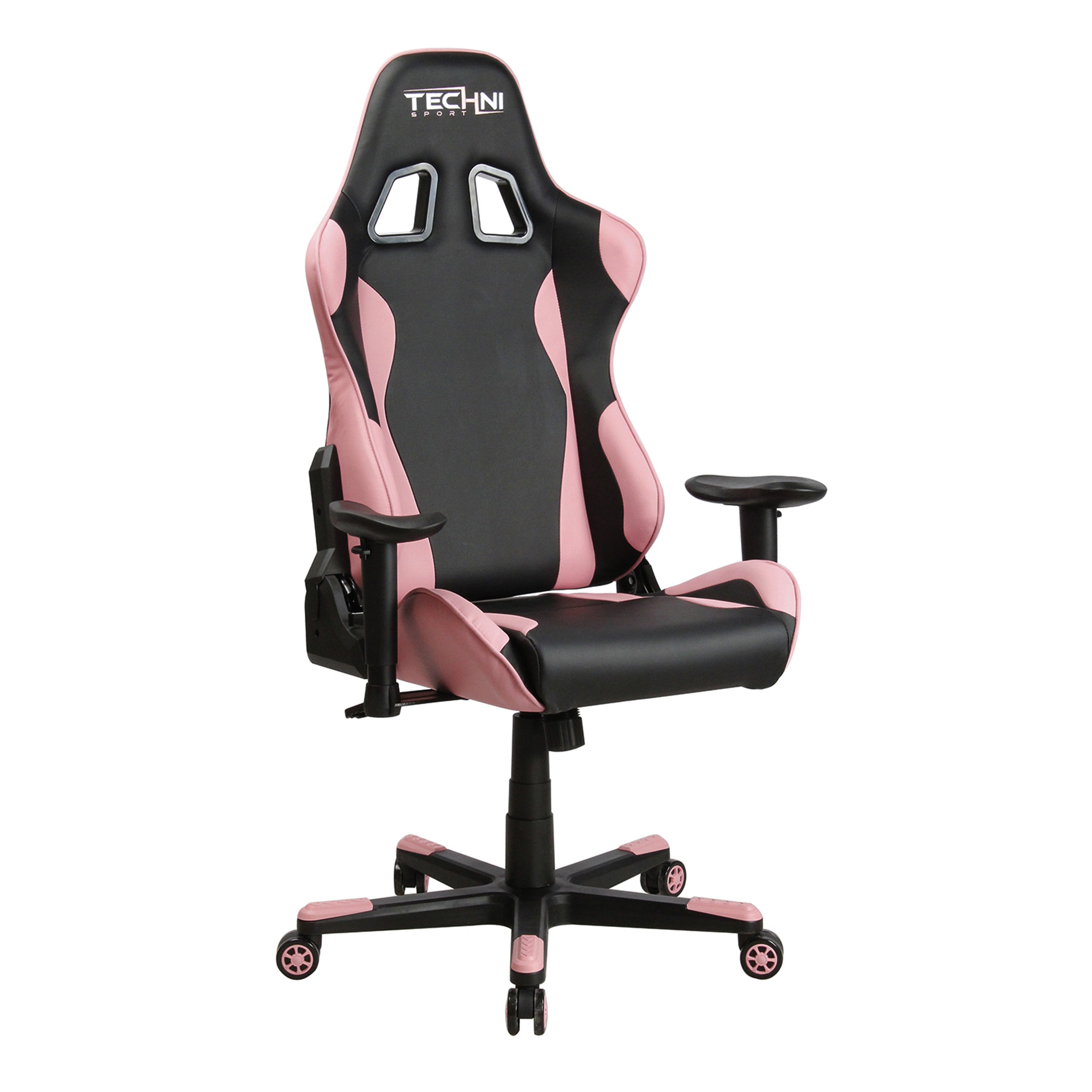 Techni Sport TS-4300 Ergonomic High Back Racer Style PC Gaming Chair, Pink - VINE GLOBAL