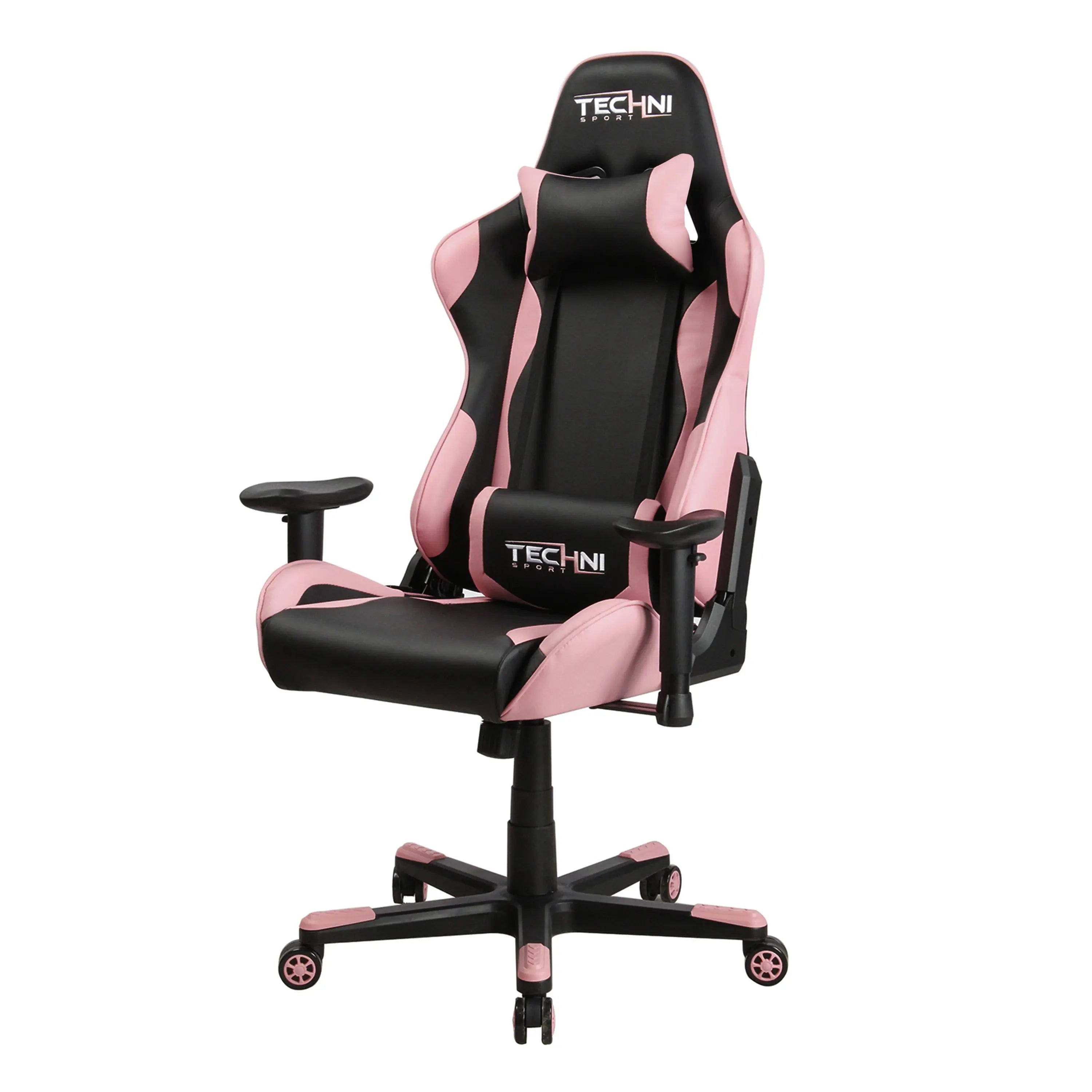 Techni Sport TS-4300 Ergonomic High Back Racer Style PC Gaming Chair, Pink - VINE GLOBAL