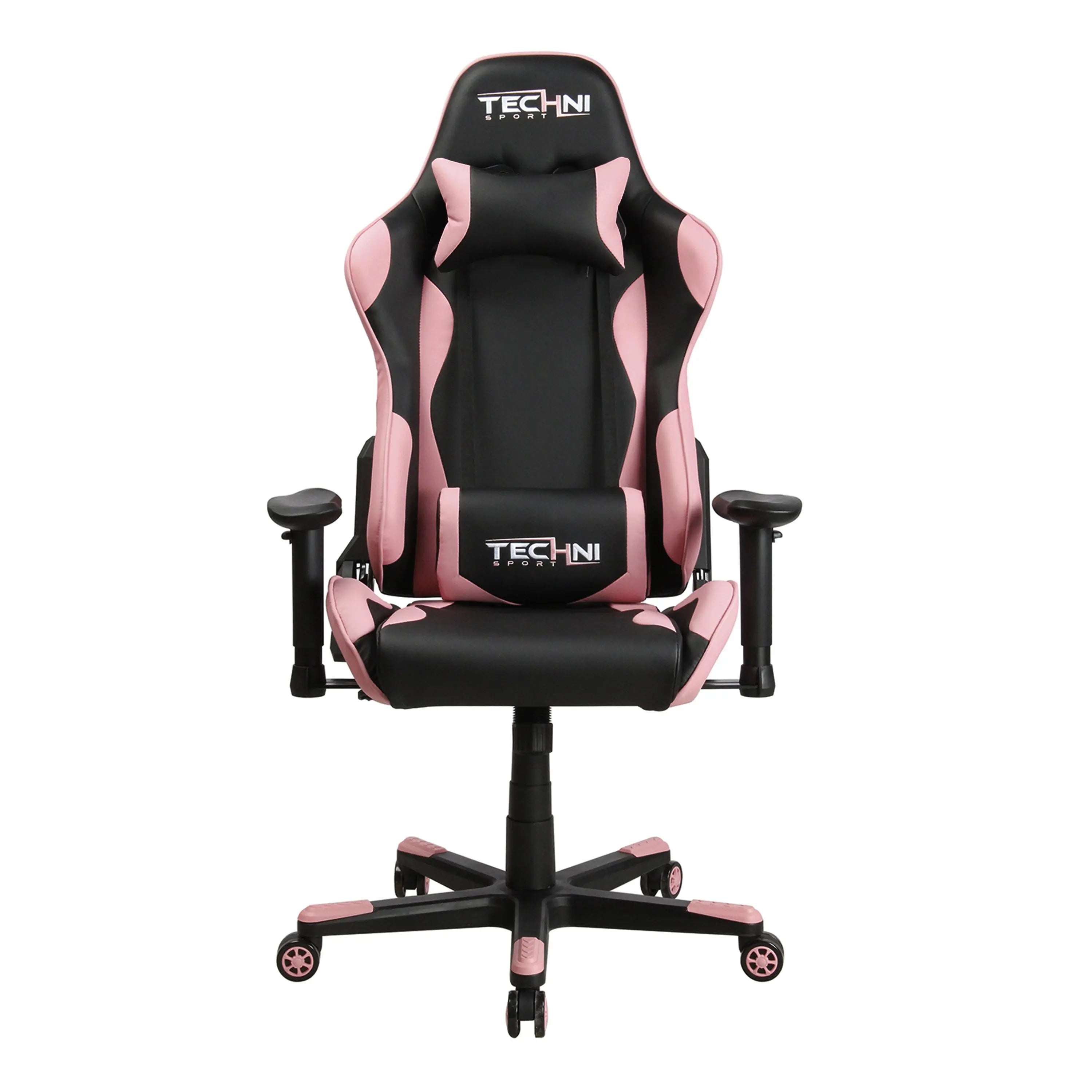 Techni Sport TS-4300 Ergonomic High Back Racer Style PC Gaming Chair, Pink - VINE GLOBAL