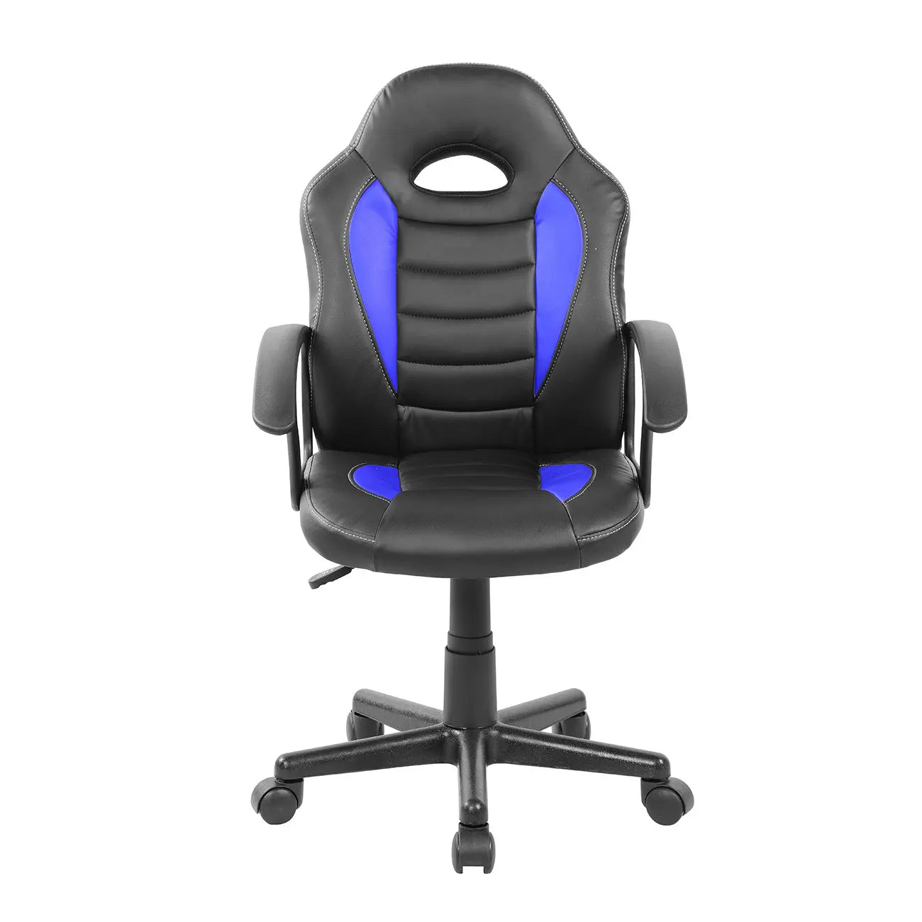 Techni Mobili Kid's Gaming and Student Racer Chair with Wheels, Blue - VINE GLOBAL