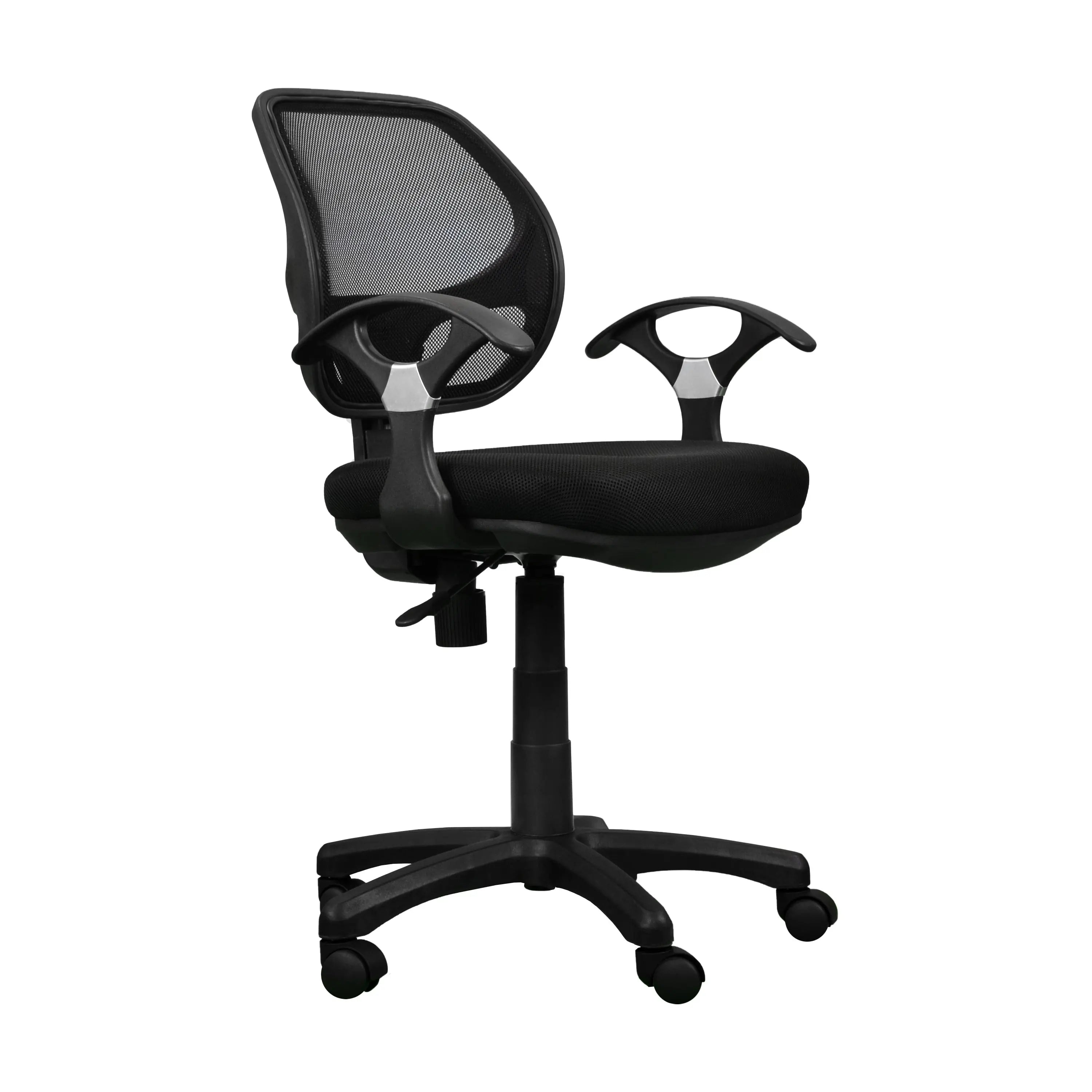 Techni Mobili Midback Mesh Task Office Chair, Black - VINE GLOBAL