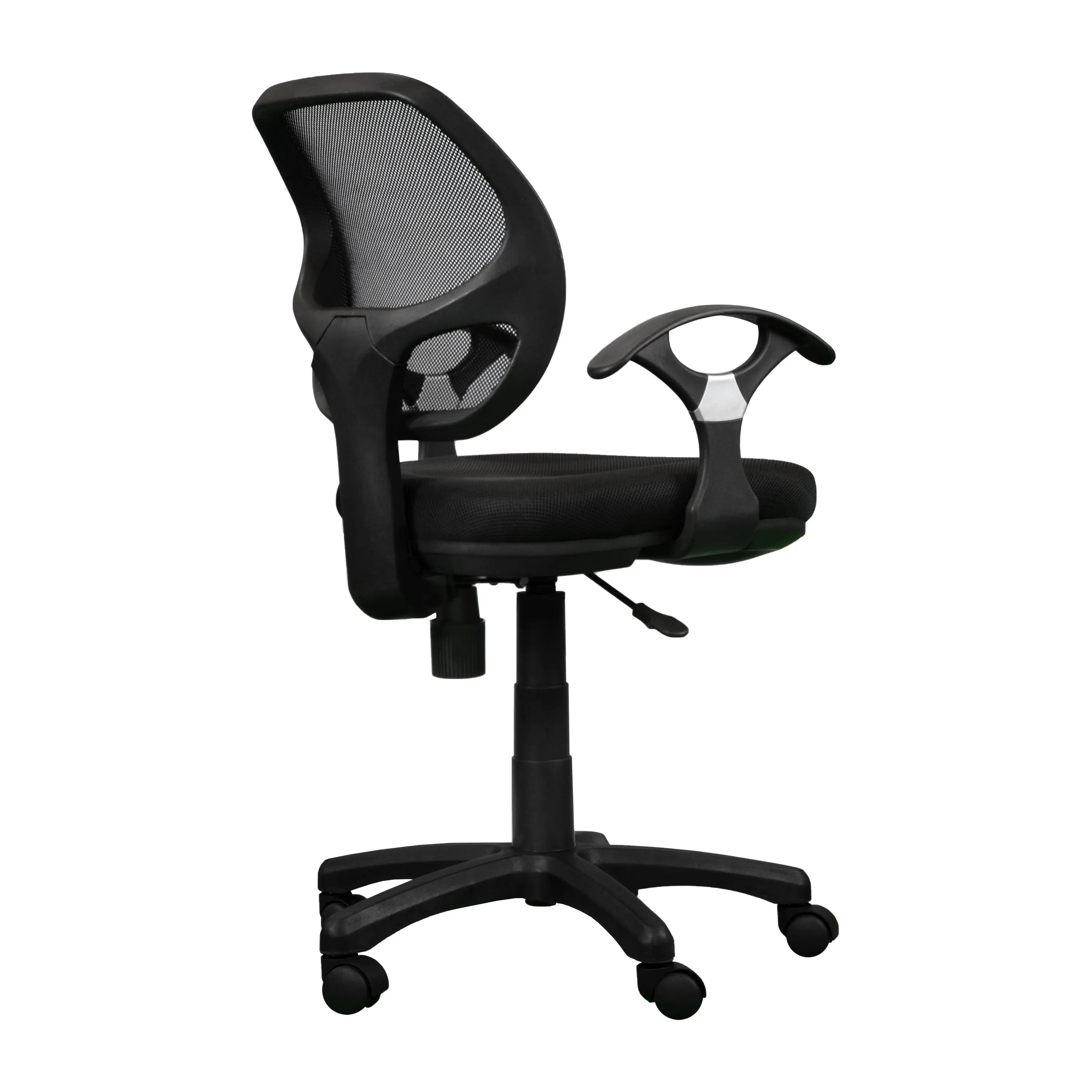 Techni Mobili Midback Mesh Task Office Chair, Black - VINE GLOBAL