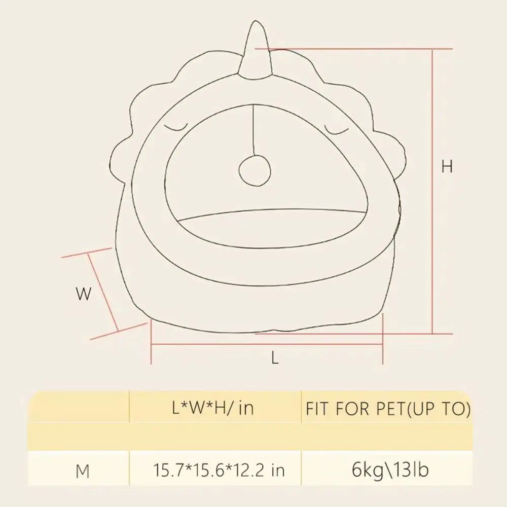 Adorable Dinosaur Pet House with Toy - VINE GLOBAL