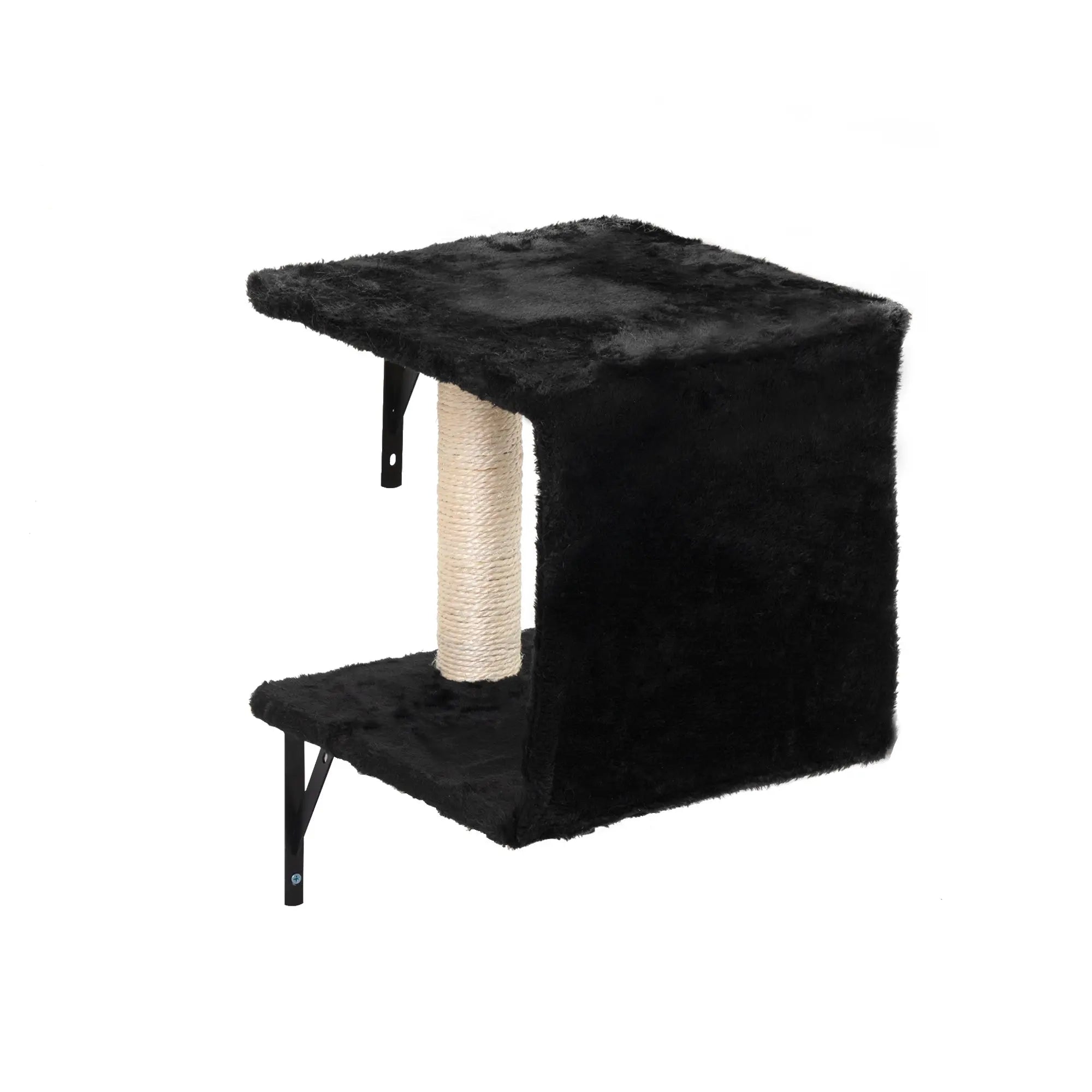 5 Pcs Wall Mounted Cat Climber Set;  Floating Cat Shelves and Perches;  Cat Activity Tree with Scratching Posts;  Modern Cat Furniture - VINE GLOBAL