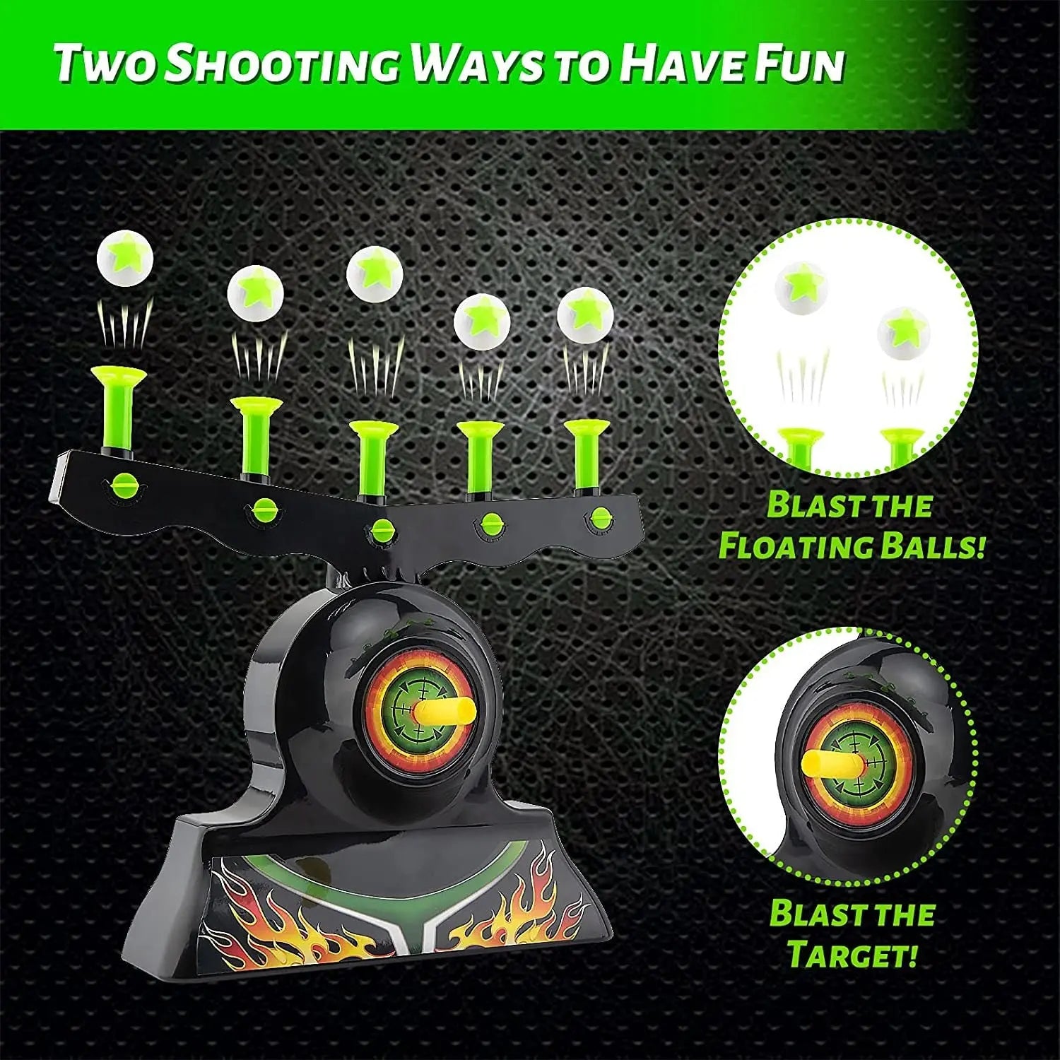 Shooting Targets for Nerf Guns Shooting Game Glow in The Dark Floating Ball Target Practice Toys for Kids Boys Hover Shot 1 Blaster Toy Gun 10 Soft Foam Balls 3 Darts Gift - VINE GLOBAL