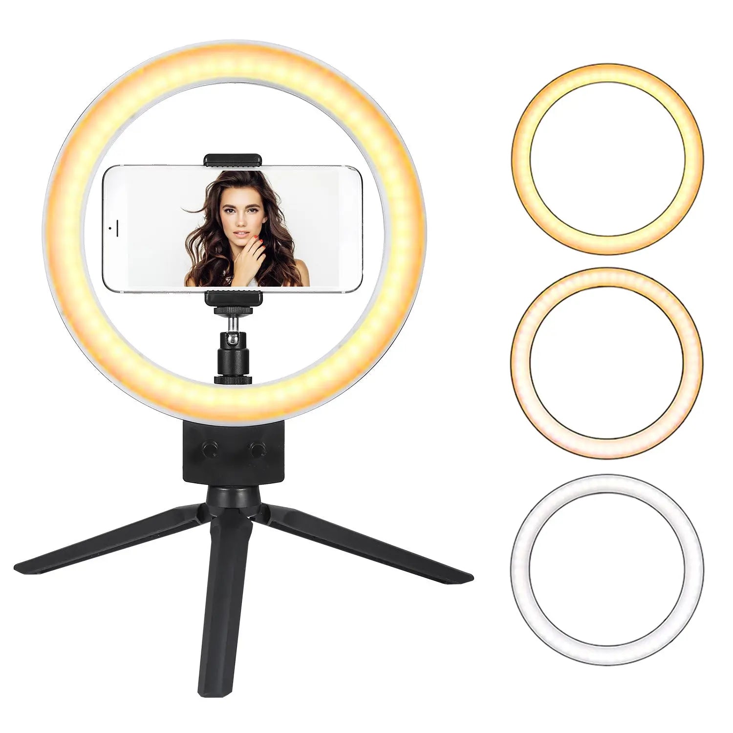 9" Dimmable LED Ring Light w/ Tripod Phone Selfie Camera Studio Photo Video Makeup Lamp - VINE GLOBAL
