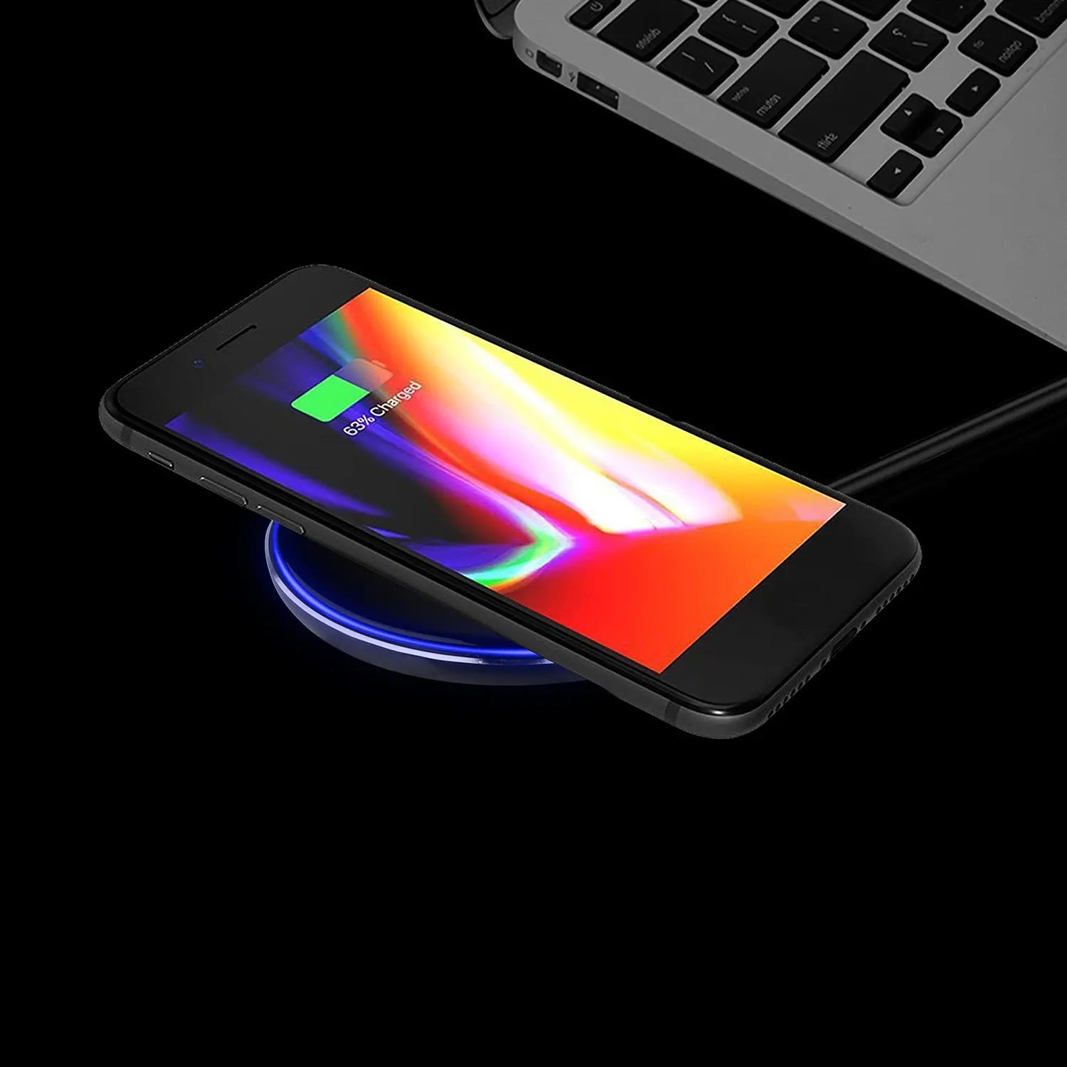 Wireless Charger Qi-Certified Ultra-Slim 5W Charging Pad for iPhone XS MAX/XR/XS/X/ 8/8 Plus - VINE GLOBAL