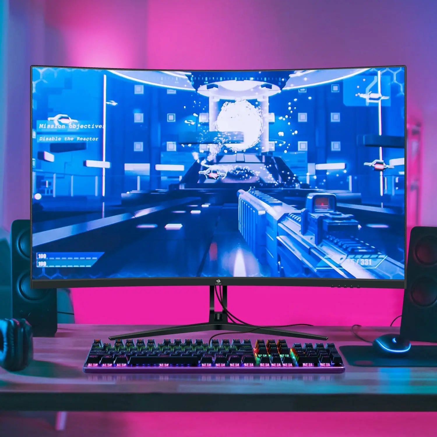 Z-EDGE UK104 104 Keys USB Wired Mechanical Gaming Keyboard - VINE GLOBAL