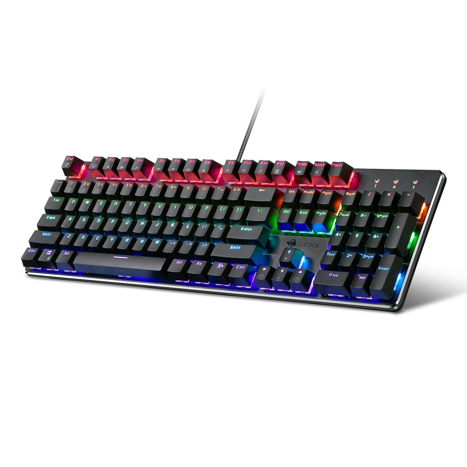 Z-EDGE UK104 104 Keys USB Wired Mechanical Gaming Keyboard - VINE GLOBAL