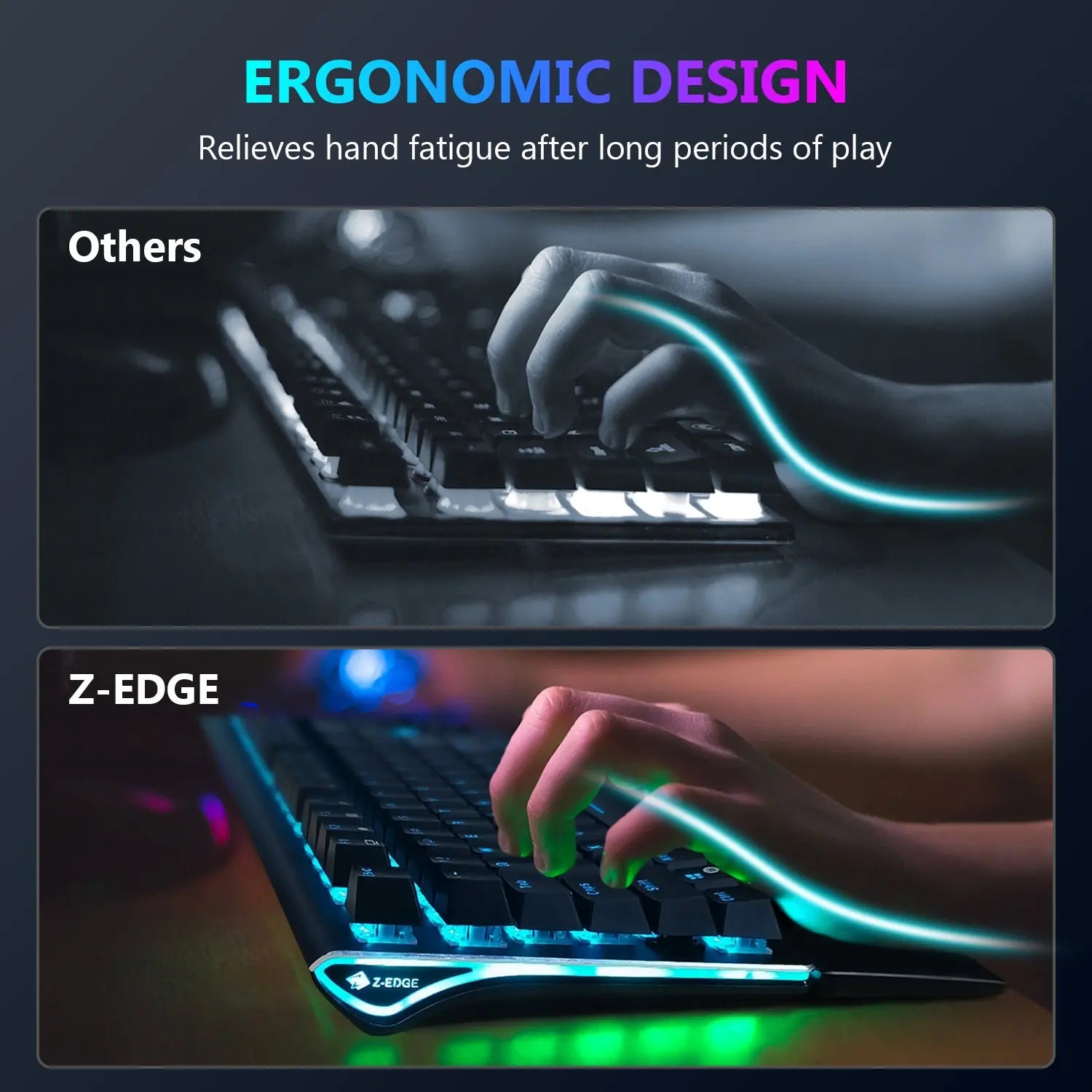 Z-EDGE UK108 108 Keys RGB Optical Mechanical Gaming Keyboard - VINE GLOBAL