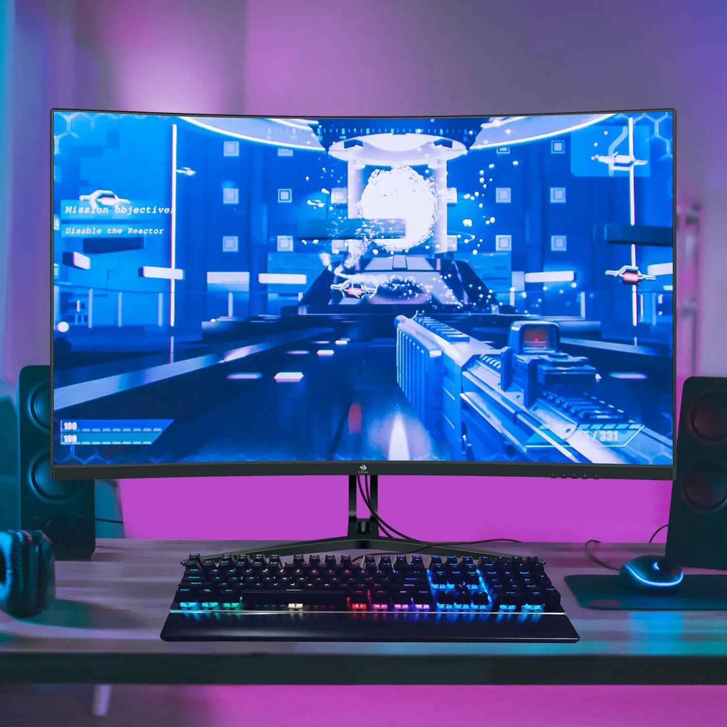 Z-EDGE UK108 108 Keys RGB Optical Mechanical Gaming Keyboard - VINE GLOBAL