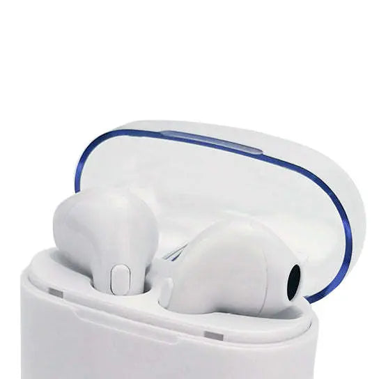 Clear Top Dual Chamber Wireless Bluetooth Earphones With Charging Box - VINE GLOBAL
