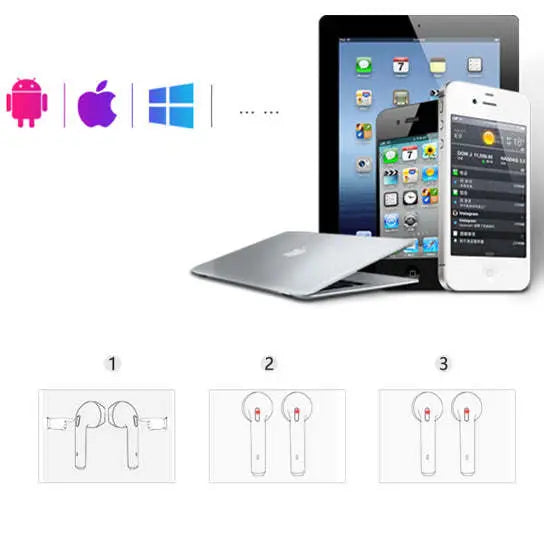 Clear Top Dual Chamber Wireless Bluetooth Earphones With Charging Box - VINE GLOBAL