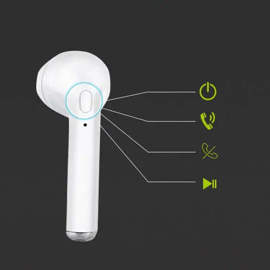 Clear Top Dual Chamber Wireless Bluetooth Earphones With Charging Box - VINE GLOBAL