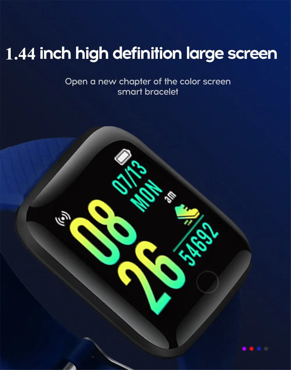 Smart Watch Heart Rate Sleep Monitoring Blood Pressure Smartwatch Men Women Fitness Tracker Watch For Android IOS - VINE GLOBAL