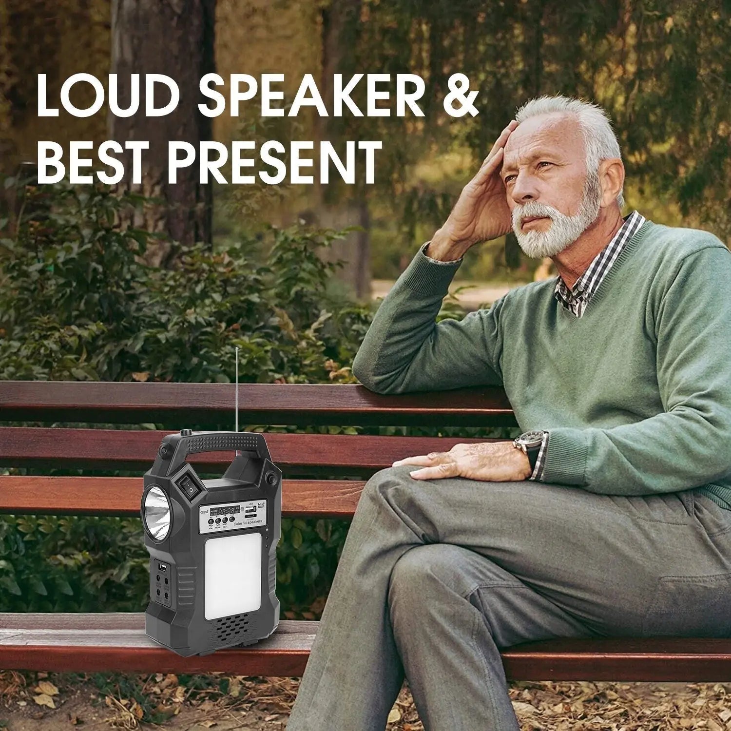 Portable Solar Power Station Rechargeable Backup Power Bank w/Flashlight 3 Lighting Bulbs For Camping Outage Garden Lamp - VINE GLOBAL