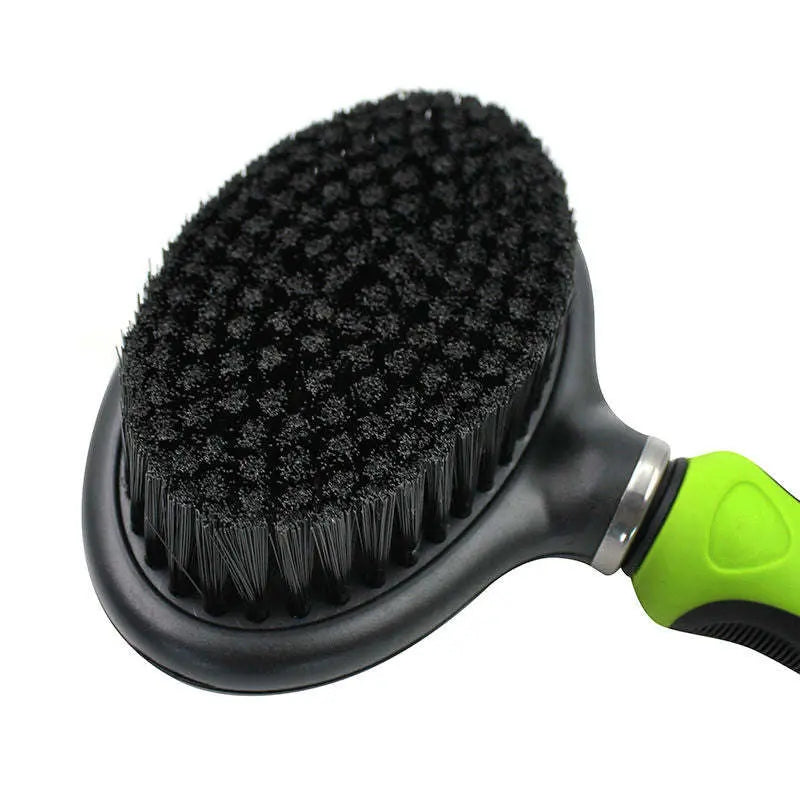 Pet Life Flex Series 2-in-1 Dual-Sided Slicker and Bristle Grooming Pet Brush - VINE GLOBAL