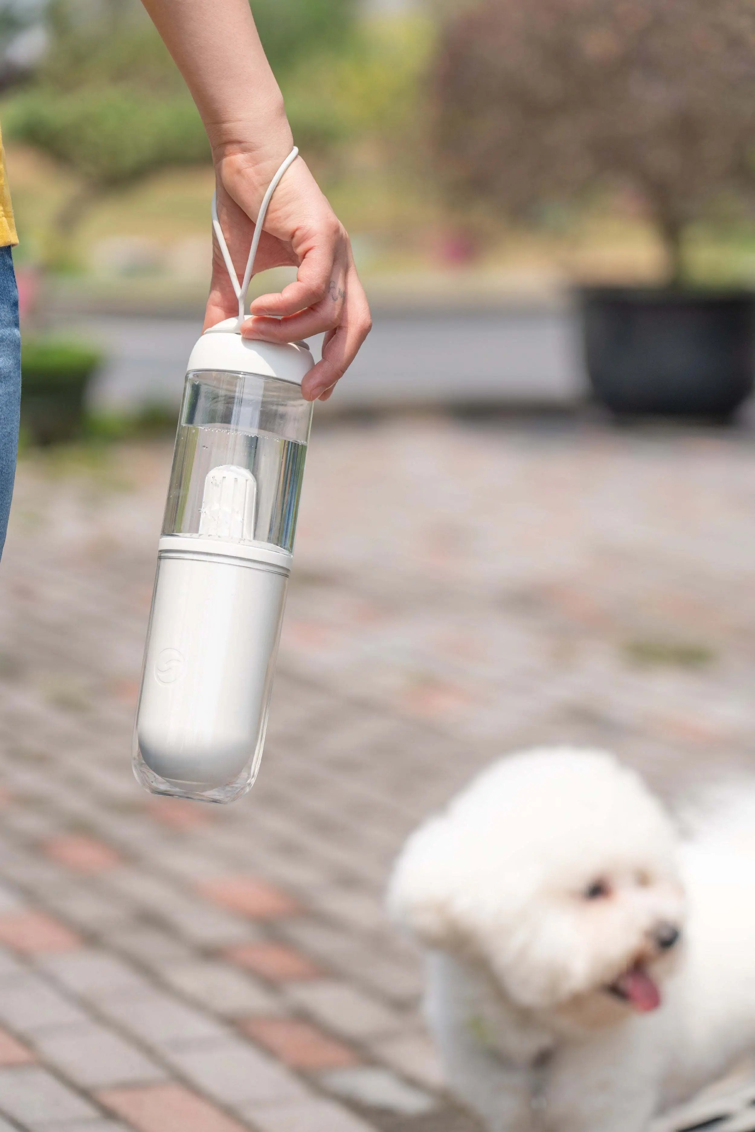 Pet Life 'PYURE' Handheld Travel Filtered Water Feeder - VINE GLOBAL