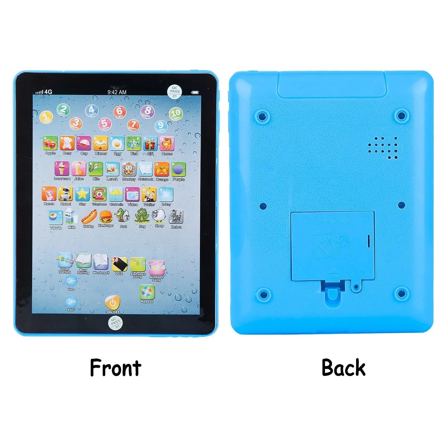 Baby Learning Tablet Educational Mini Pads Toys Touch Learn Toddler Tablet For ABC Numbers Words Gift - VINE GLOBAL