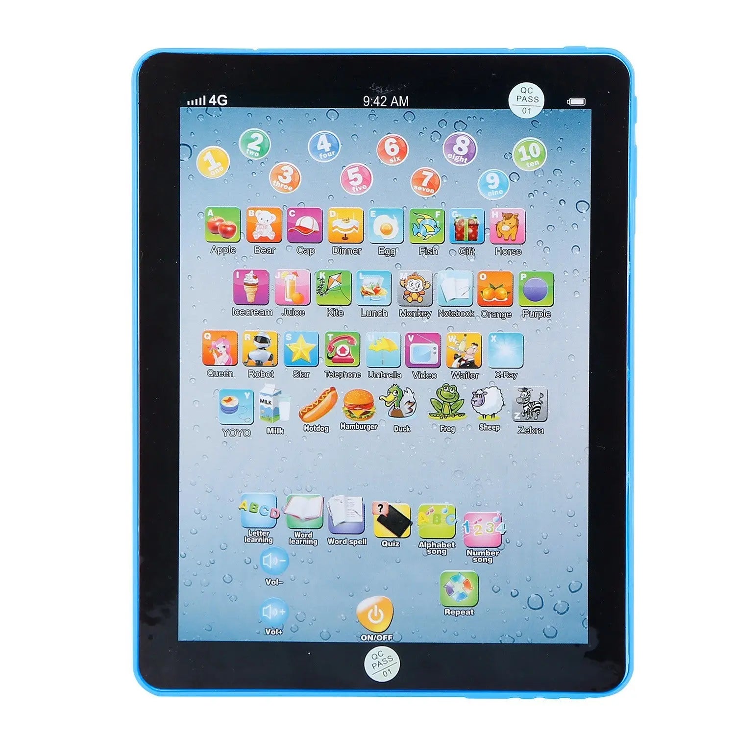Baby Learning Tablet Educational Mini Pads Toys Touch Learn Toddler Tablet For ABC Numbers Words Gift - VINE GLOBAL