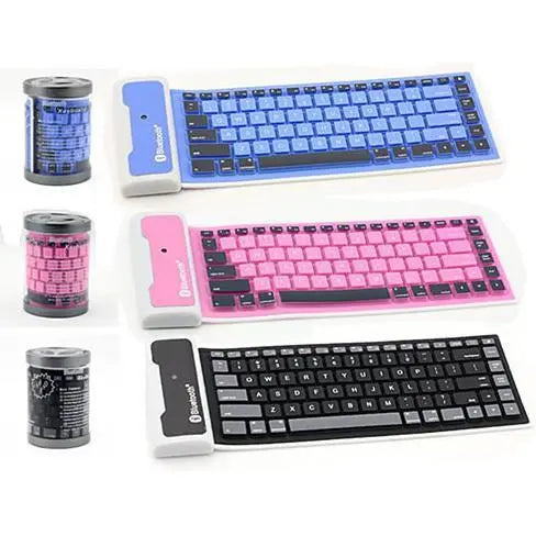 Type Out Of A Box With Flexible Silicone Bluetooth Keyboard - VINE GLOBAL