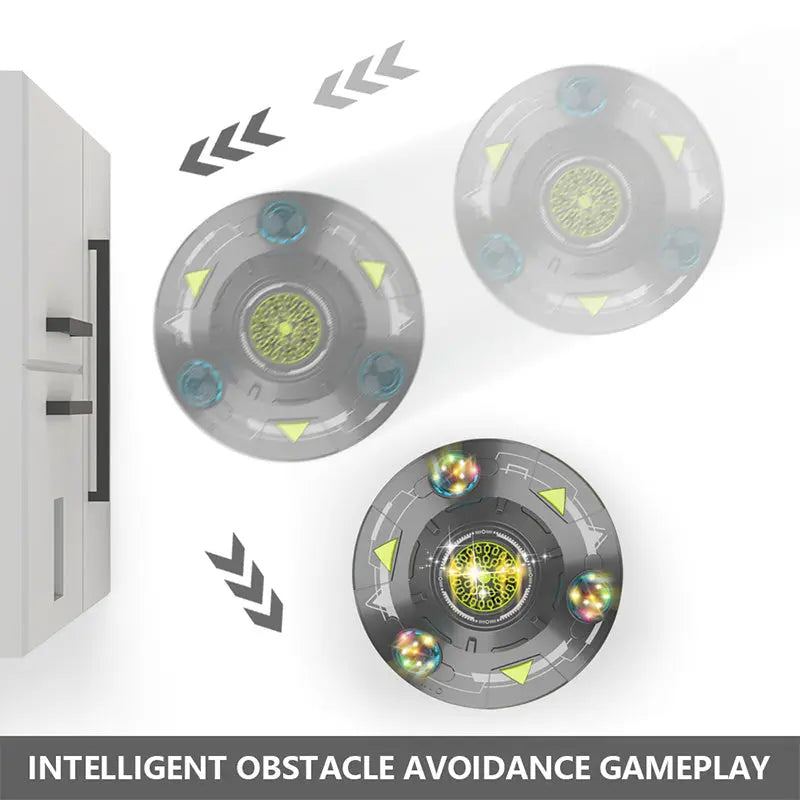 Flying saucer toy Light flying saucer toy automatic pumping foam with rechargeable battery automatic obstacle avoidance - VINE GLOBAL