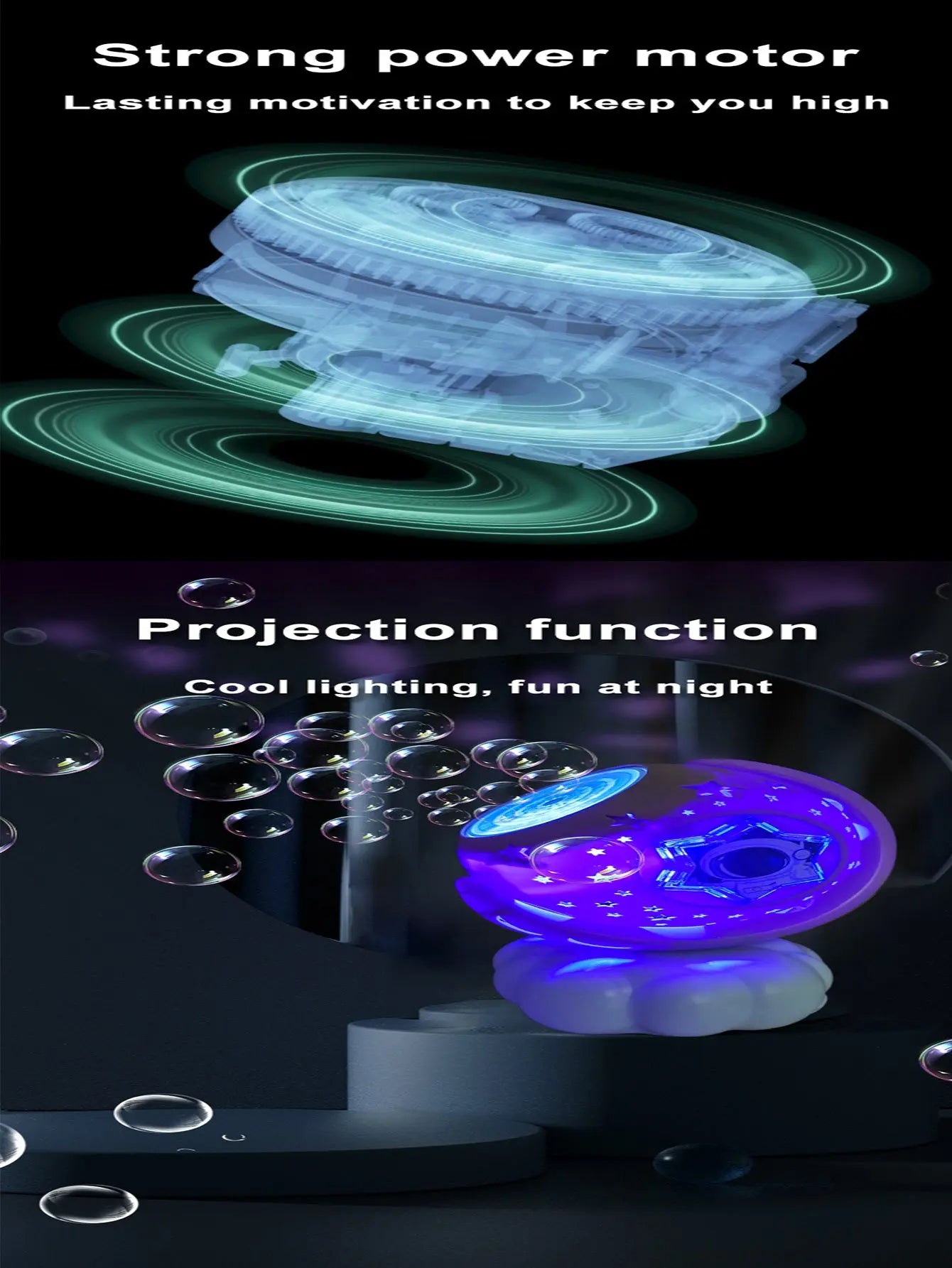 Planet Cloud Moon bubble machine, suitable for children over 3 years old | 18000 + bubbles per minute, rechargeable bubble machine, suitable for indoor and outdoor birthdays, weddings, parties - VINE GLOBAL