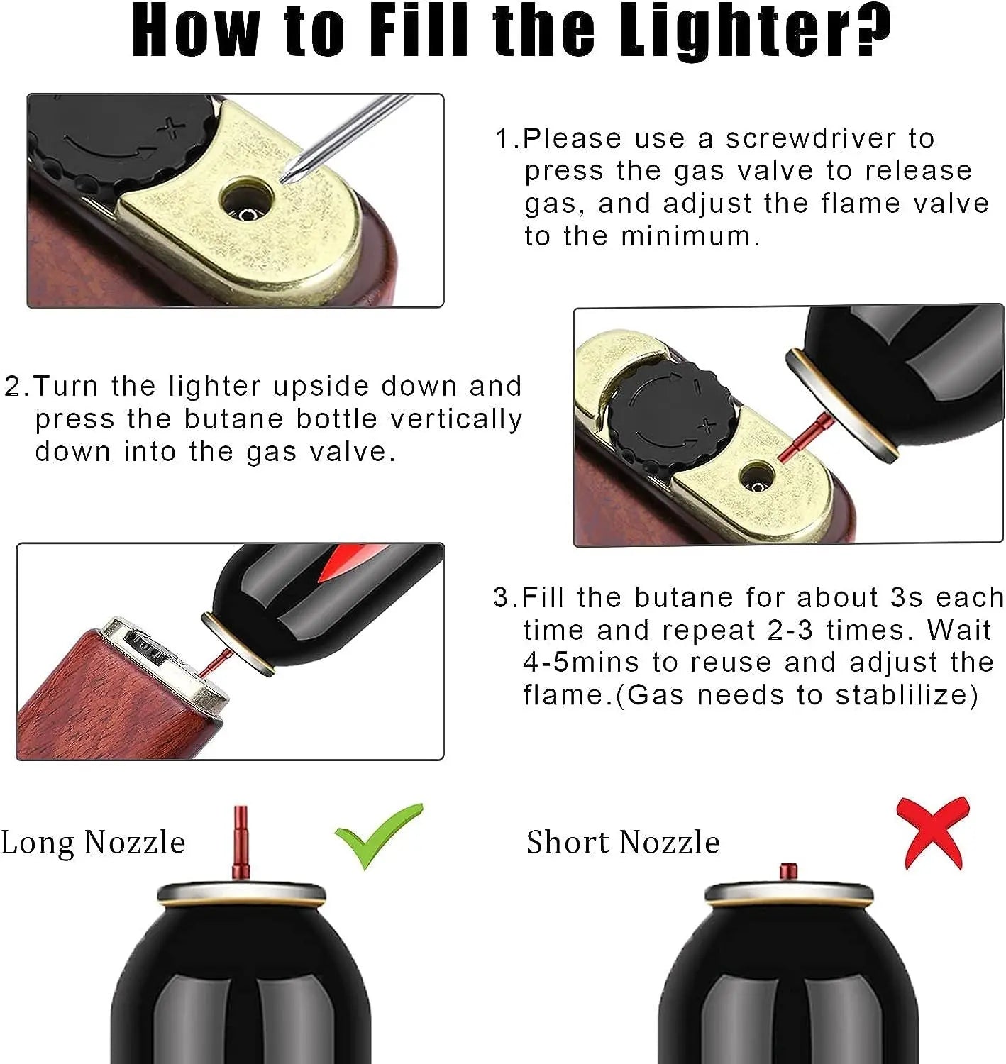 Pipe Lighter Soft Flame Refillable Gas Wooden Case Fire Starter Cigarette Candle Lighter For Men Women Gift - VINE GLOBAL