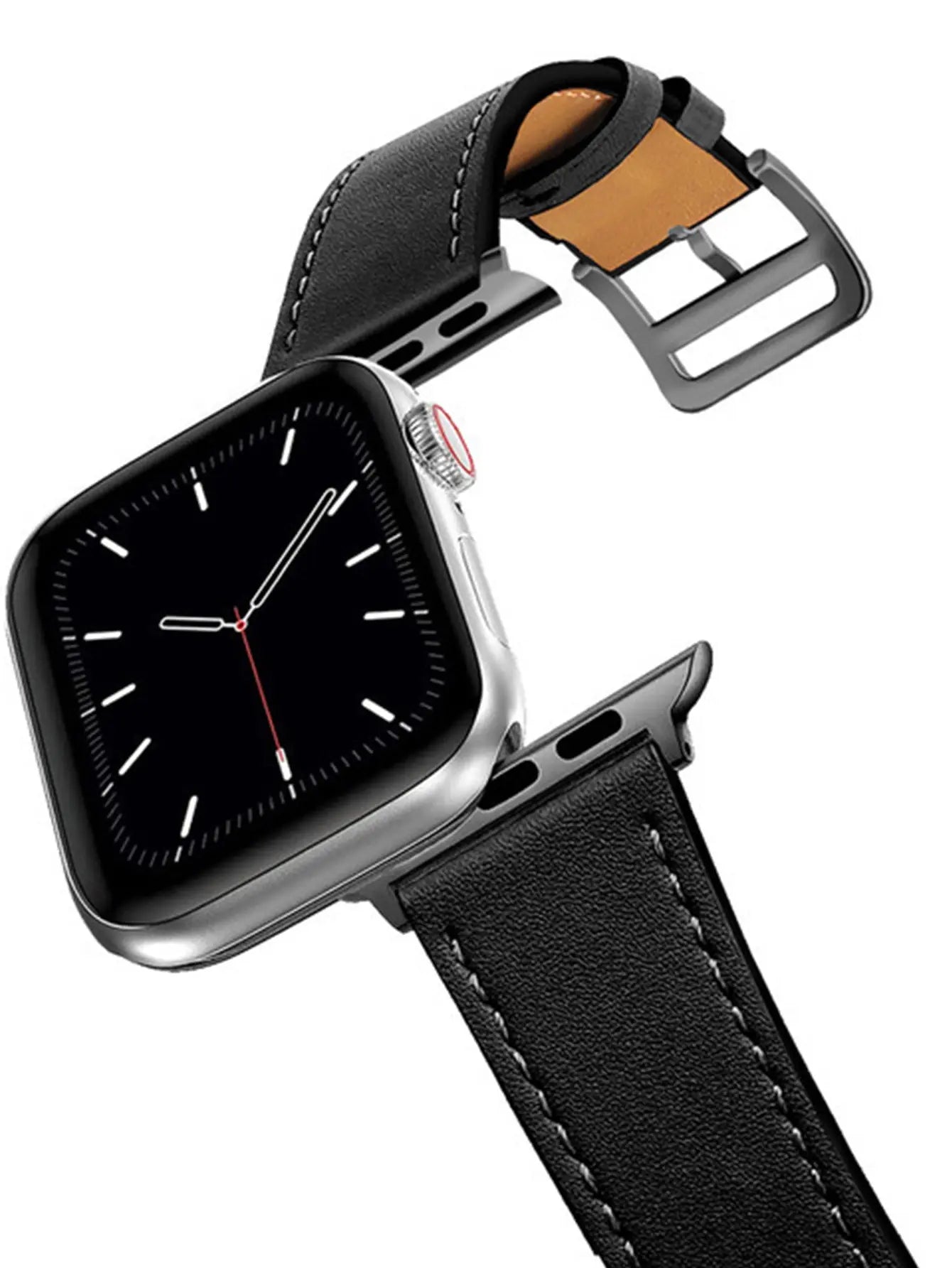 Compatible with Apple Watch Band 49mm 45mm 44mm 42mm 41mm 40mm 38mm, Genuine Leather Band Replacement Strap Compatible with Apple Watch Ultra 2/1 Series 9/8/7/6/5/4/3/2/1/SE/SE2 - VINE GLOBAL