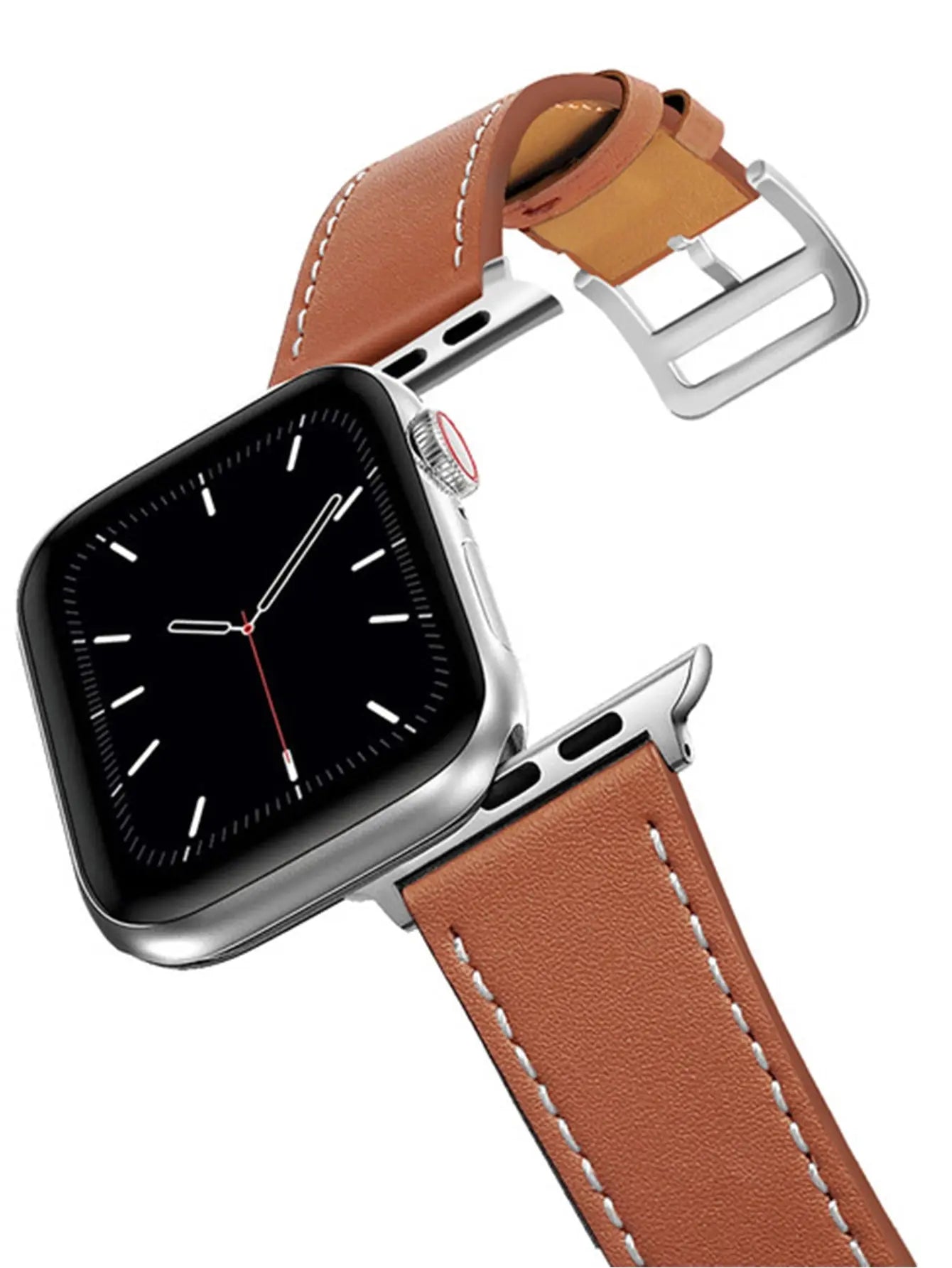 Compatible with Apple Watch Band 49mm 45mm 44mm 42mm 41mm 40mm 38mm, Genuine Leather Band Replacement Strap Compatible with Apple Watch Ultra 2/1 Series 9/8/7/6/5/4/3/2/1/SE/SE2 - VINE GLOBAL