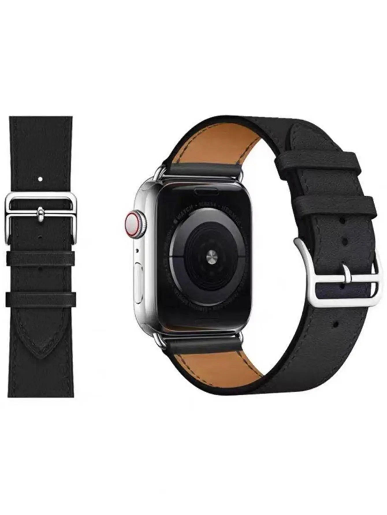 Compatible with Apple Watch Band 49mm 45mm 44mm 42mm 41mm 40mm 38mm, Genuine Leather Band Replacement Strap Compatible with Apple Watch Ultra 2/1 Series 9/8/7/6/5/4/3/2/1/SE/SE2 - VINE GLOBAL